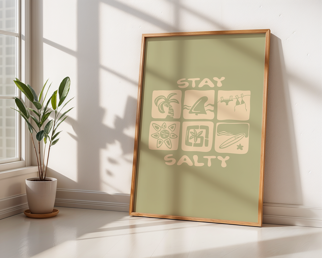 STAY SALTY ICONS POSTER
