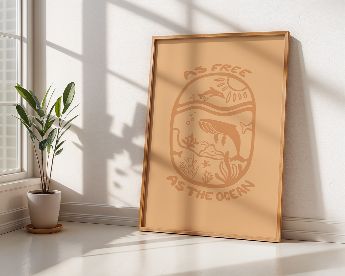 FREE AS THE OCEAN POSTER