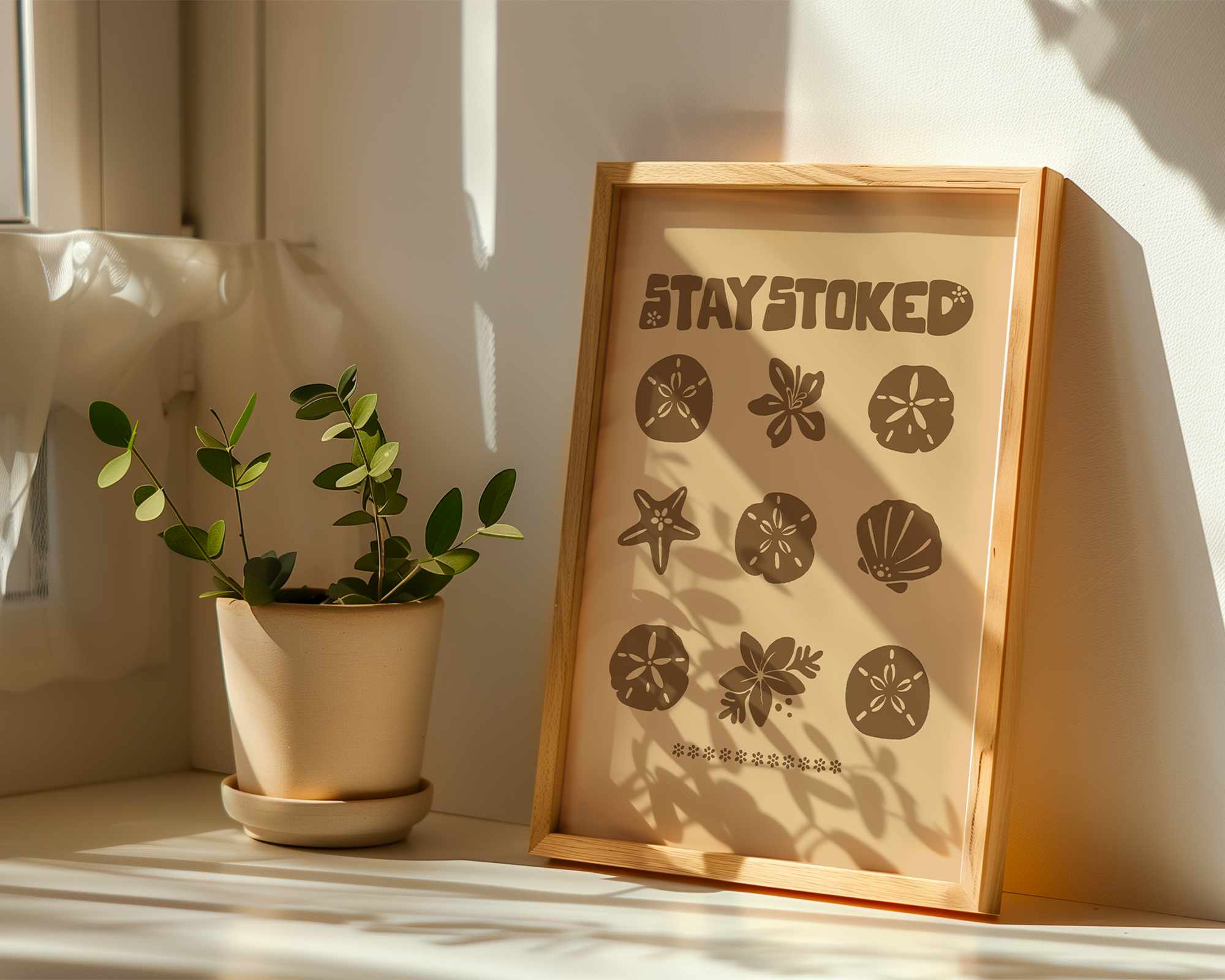 STAY STOKED SHELL POSTER