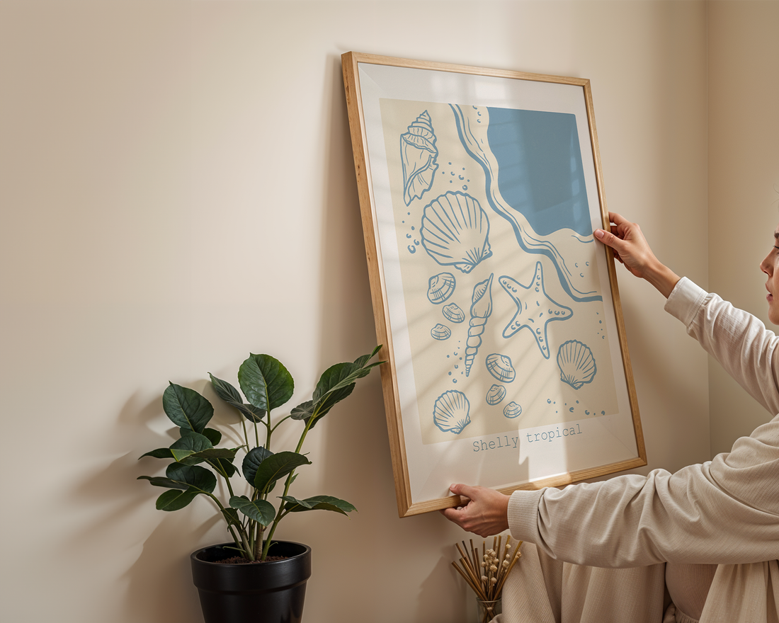 SHELLY TROPICAL POSTER