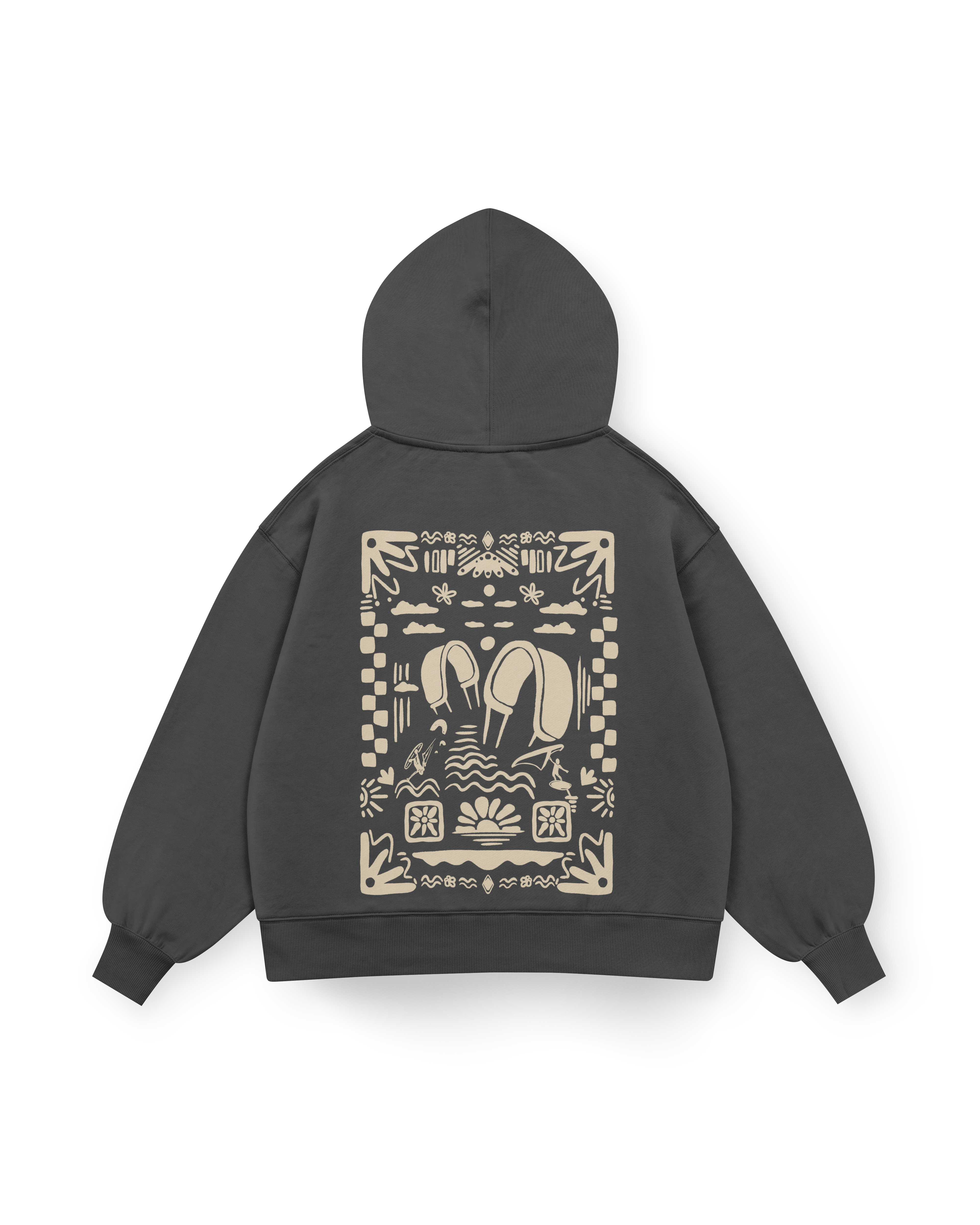 Boho Beach Hoodie Oversized