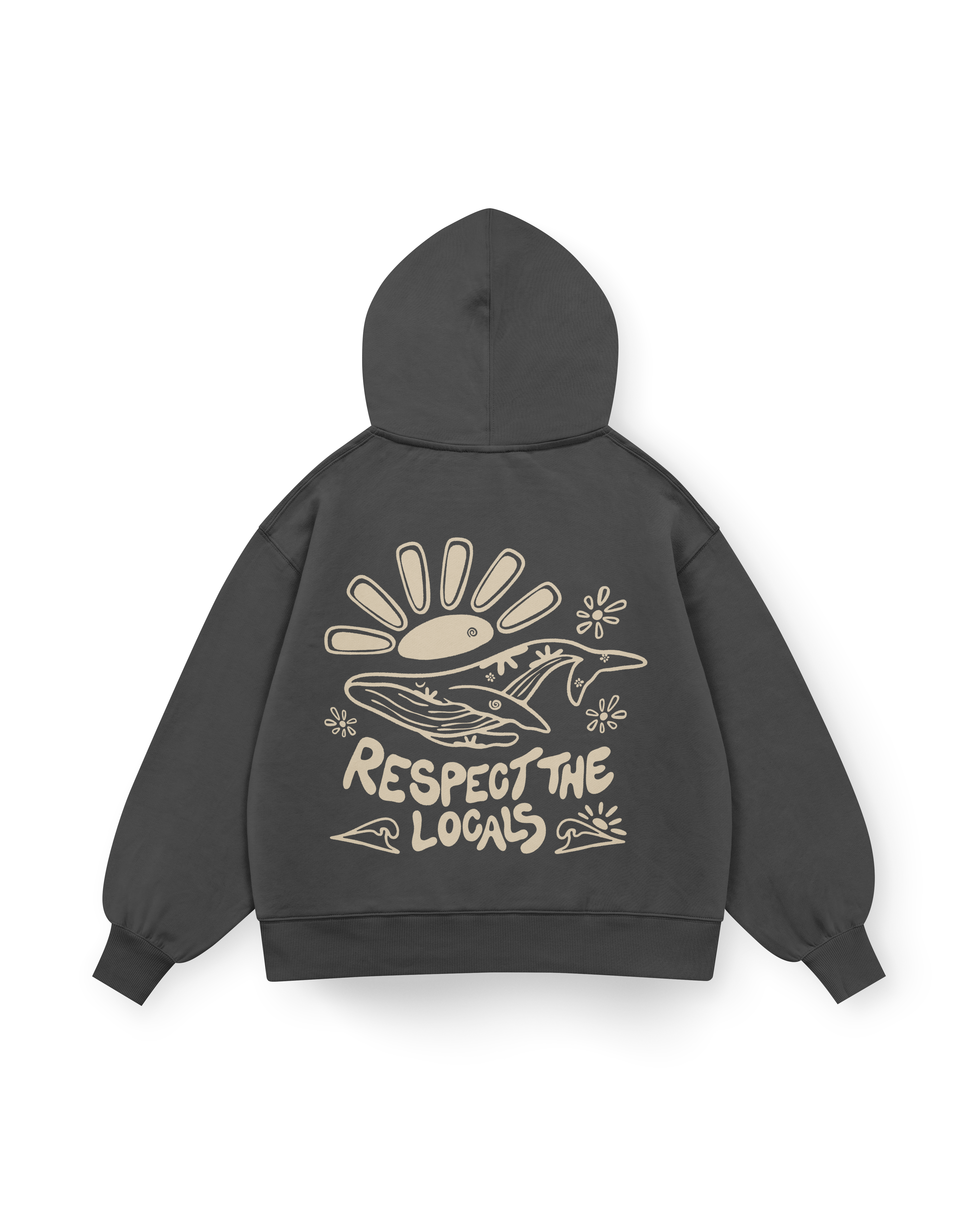 Respect The Locals Hoodie Oversized