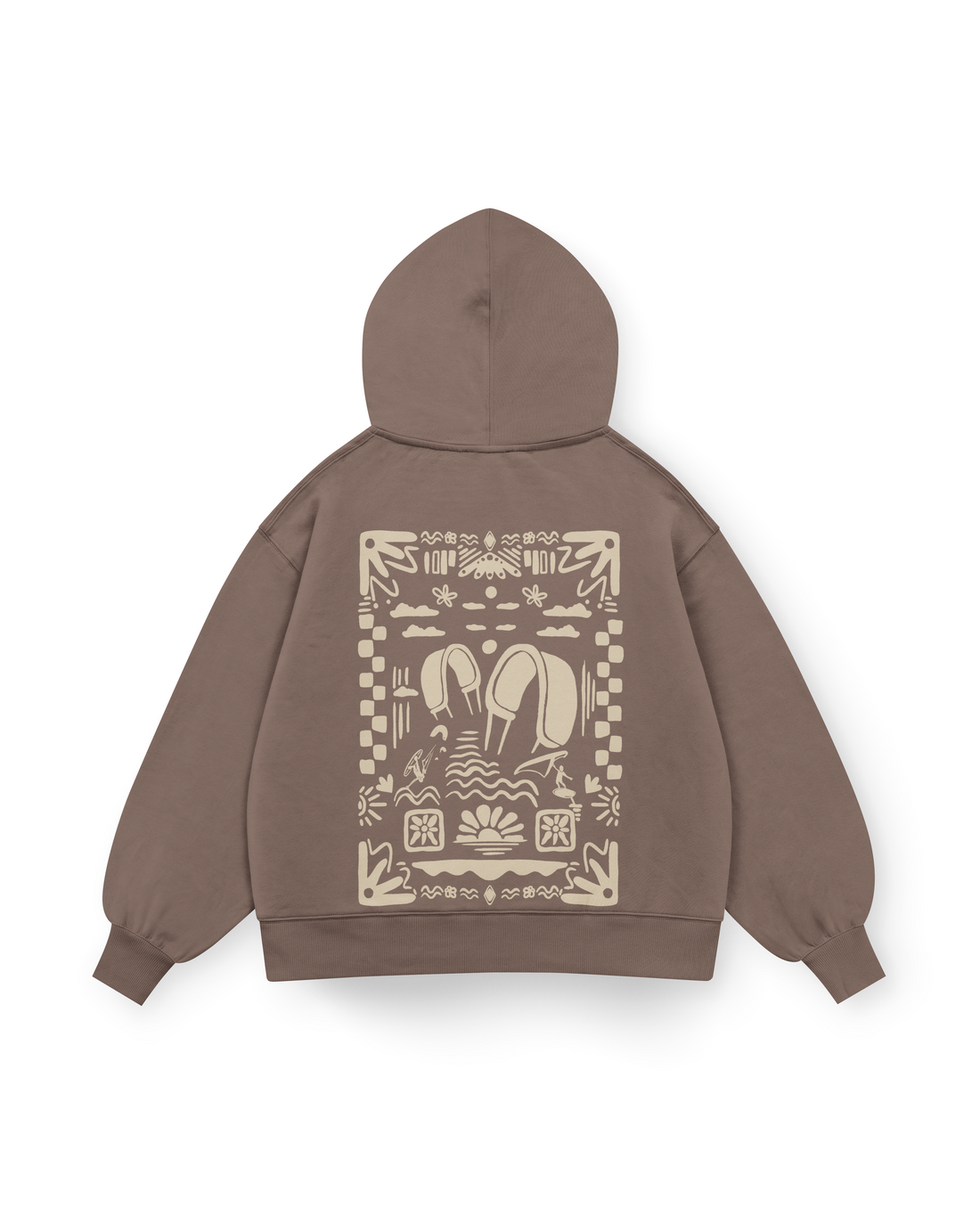 Boho Beach Hoodie Oversized