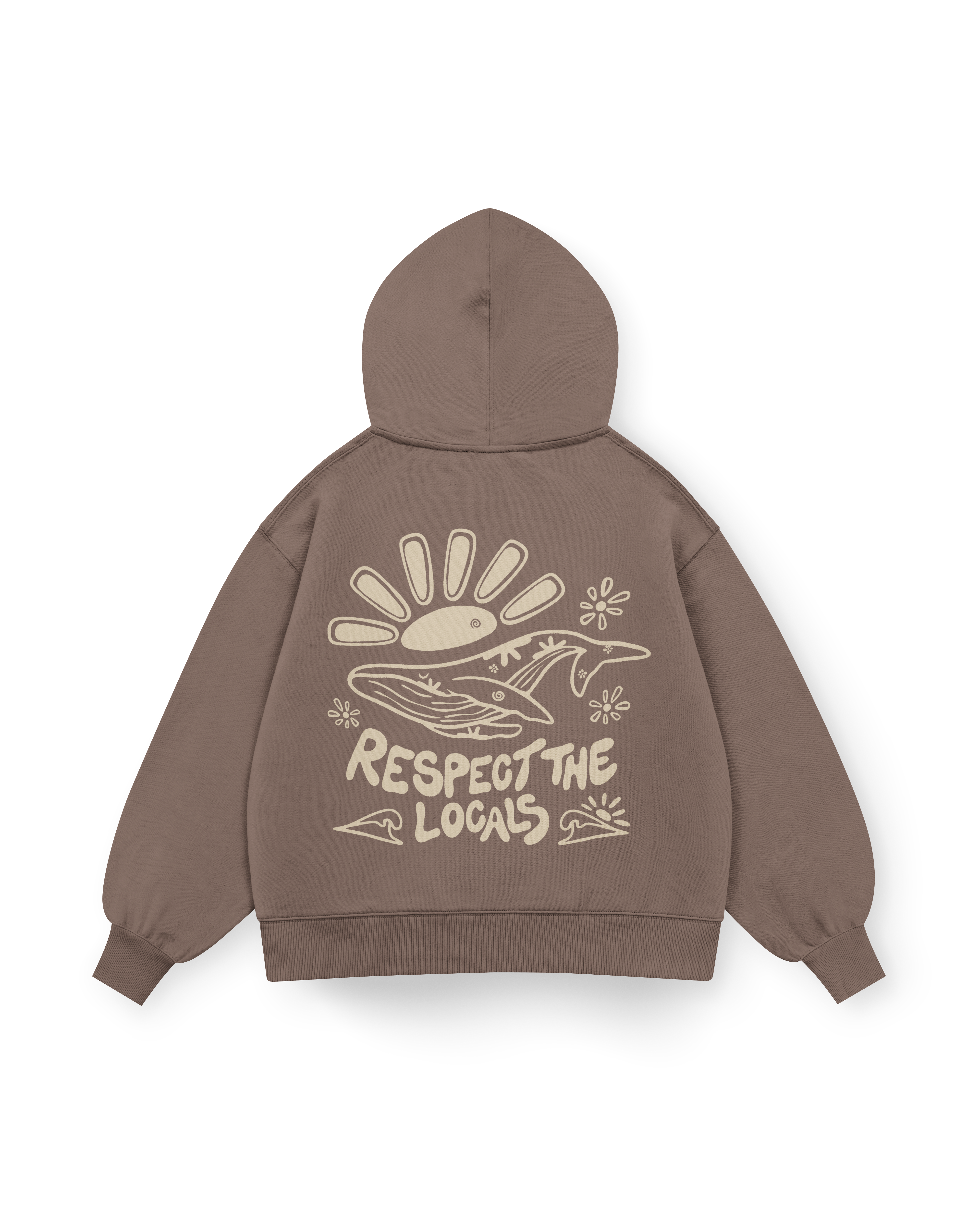 Respect The Locals Hoodie Oversized