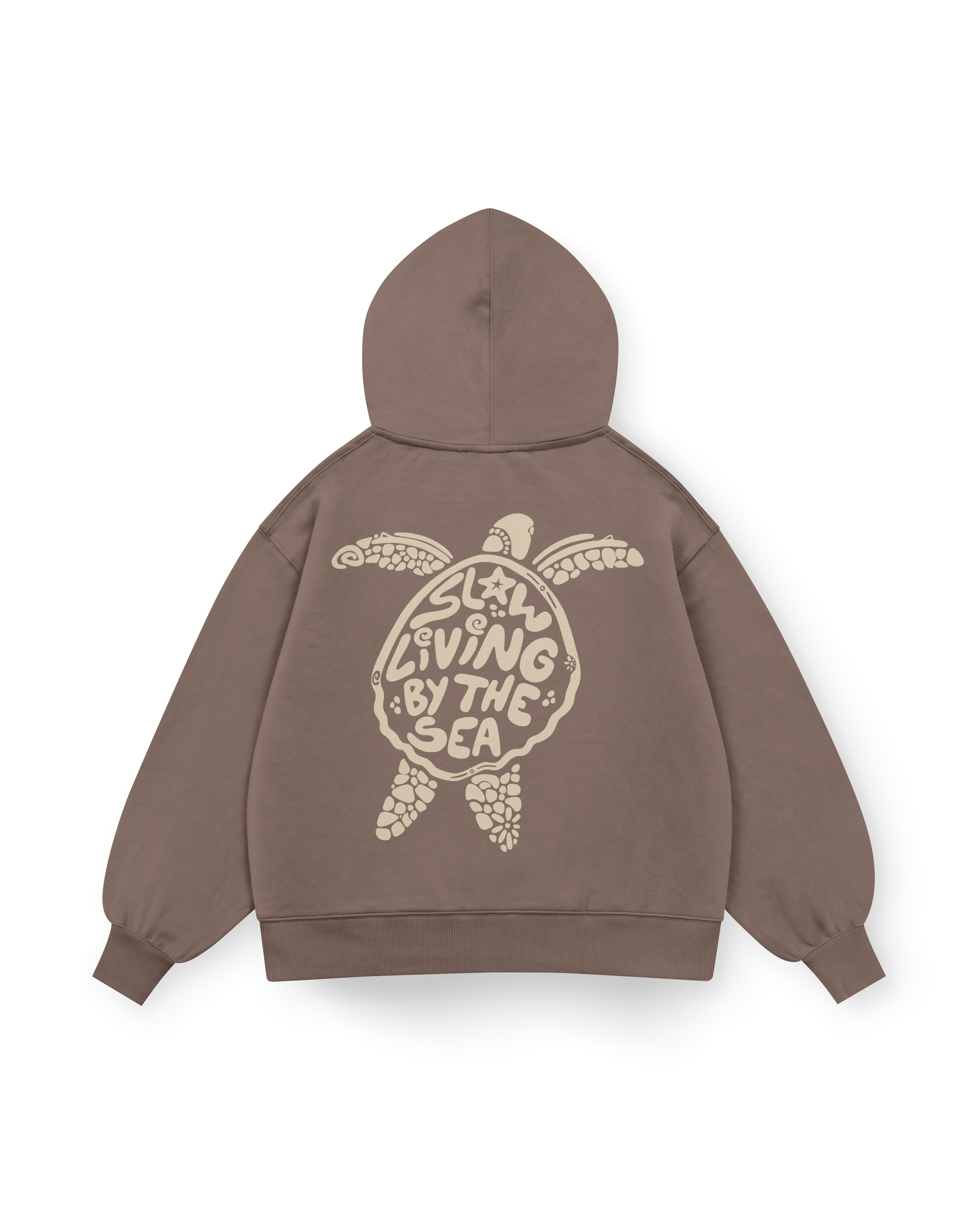 Slow Living By The Sea Hoodie Oversized