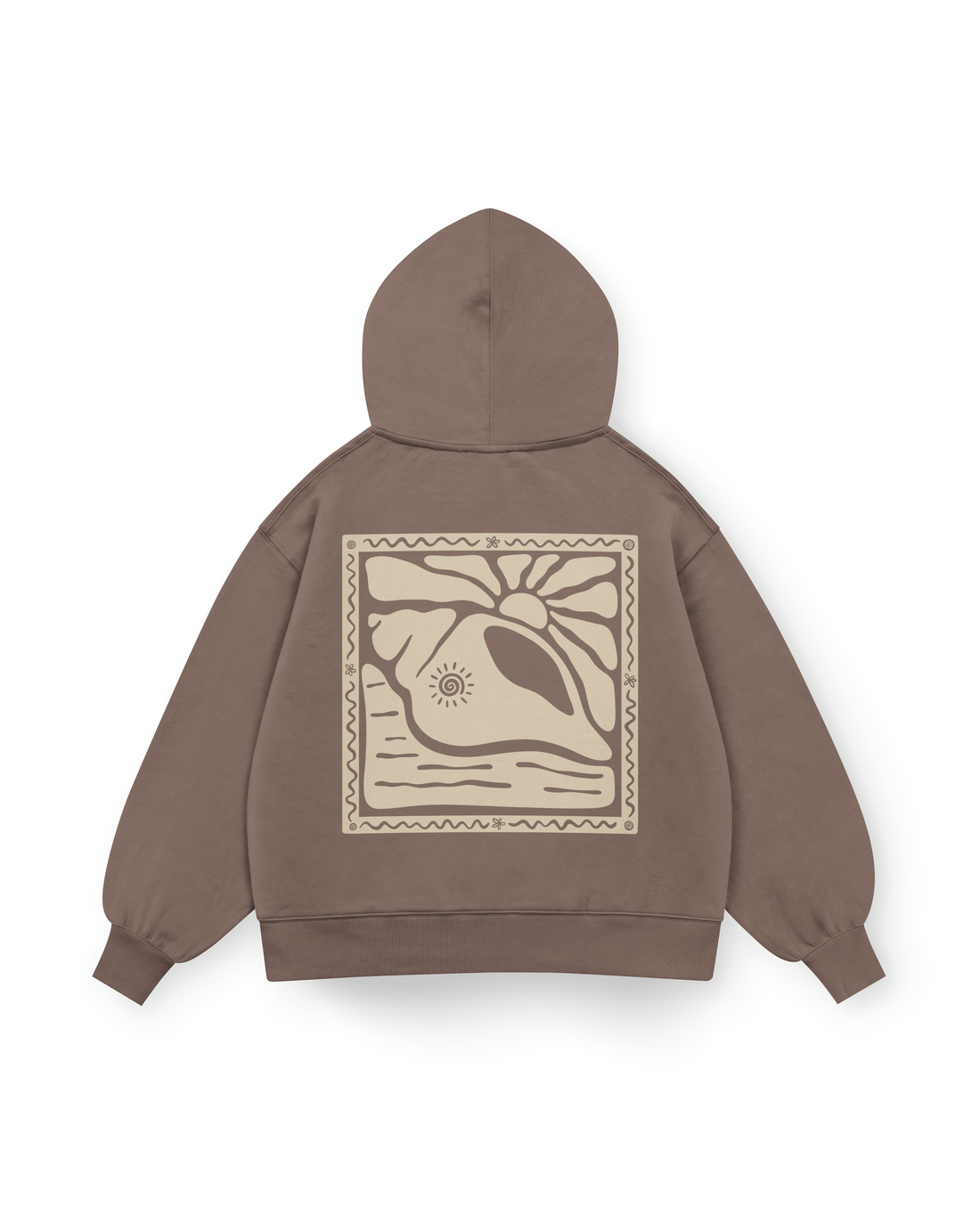 Sunny Seashell Hoodie Oversized