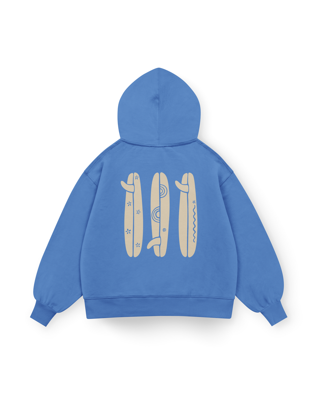 Boho Surfboard Hoodie Oversized