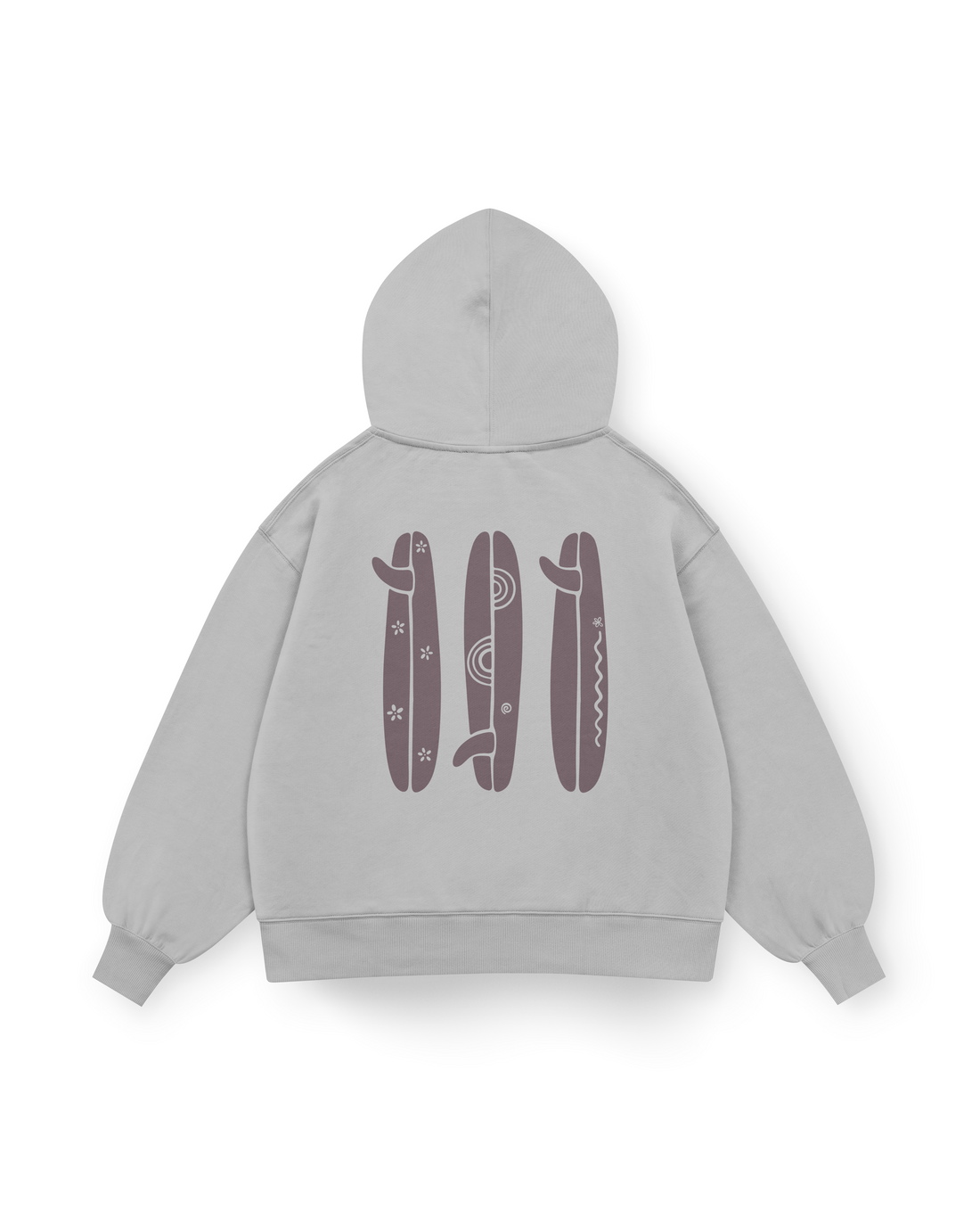 Boho Surfboard Hoodie Oversized