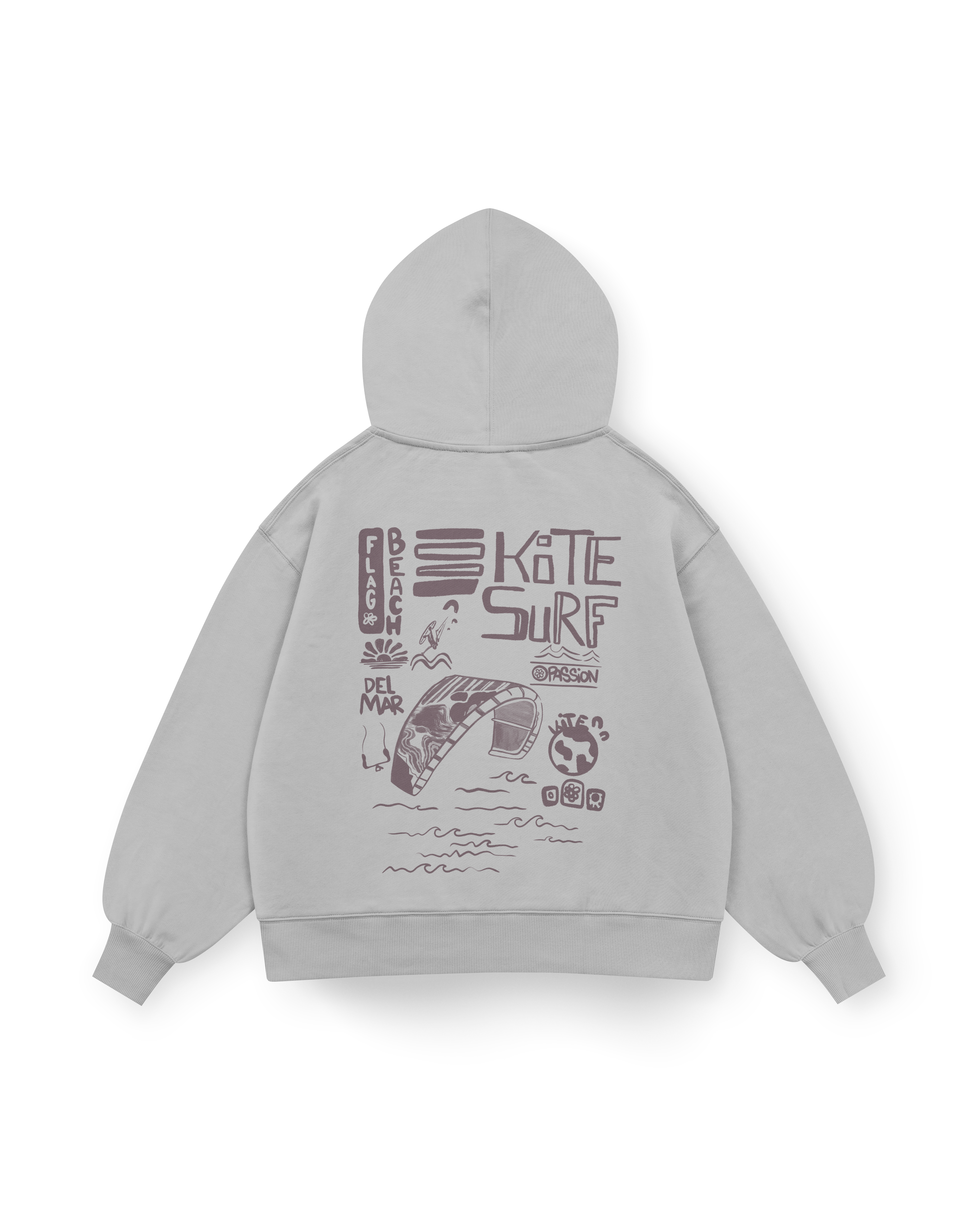 Flag Beach Hoodie Oversized