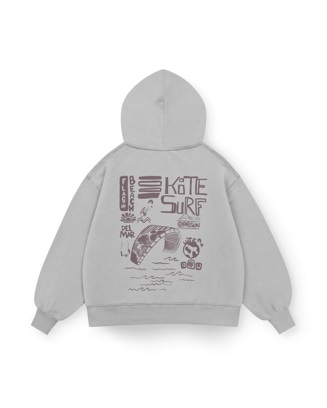 Flag Beach Hoodie Oversized