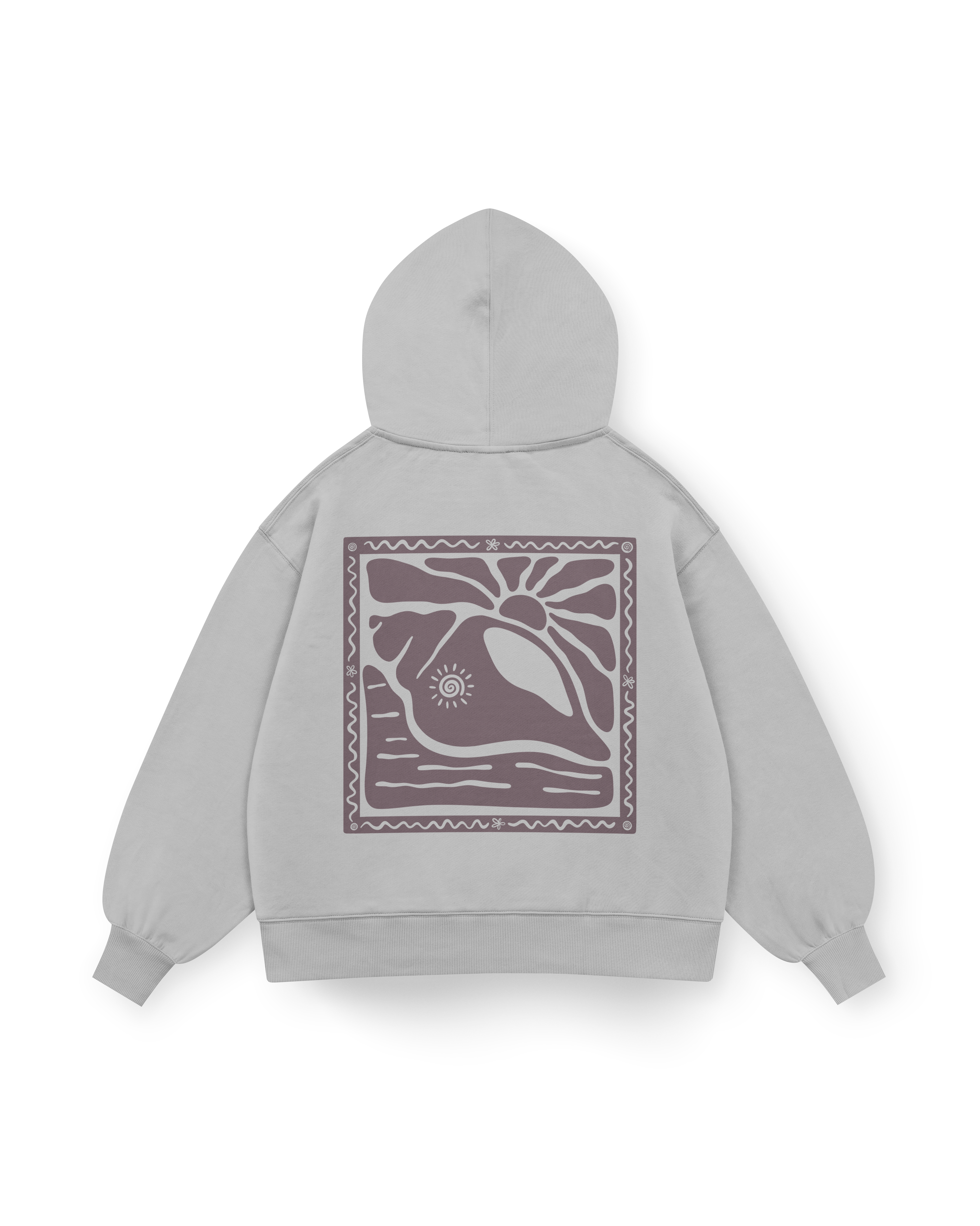 Sunny Seashell Hoodie Oversized