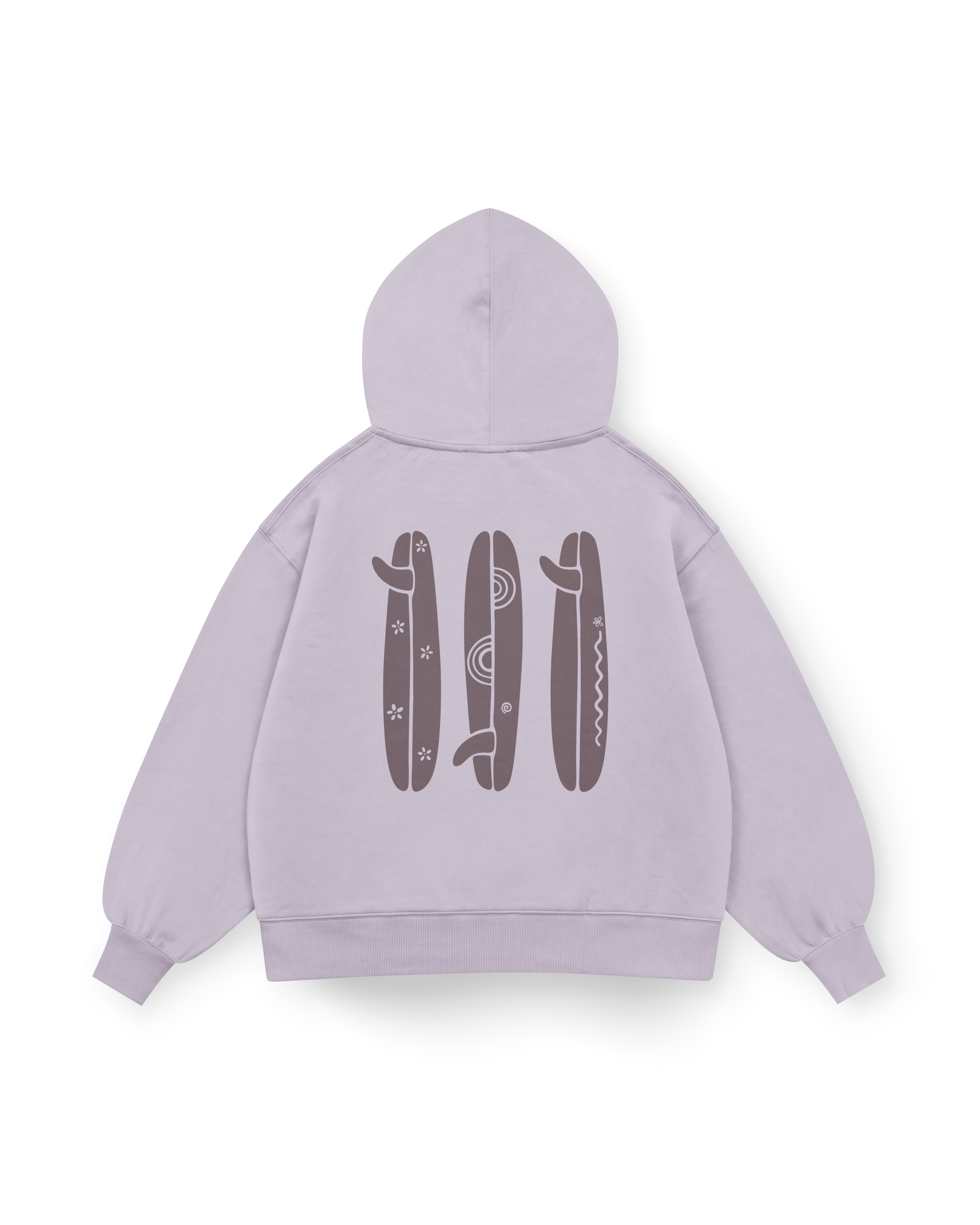 Boho Surfboard Hoodie Oversized