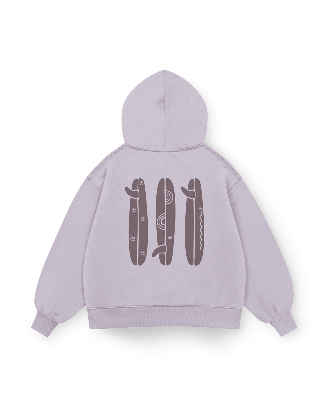 Boho Surfboard Hoodie Oversized