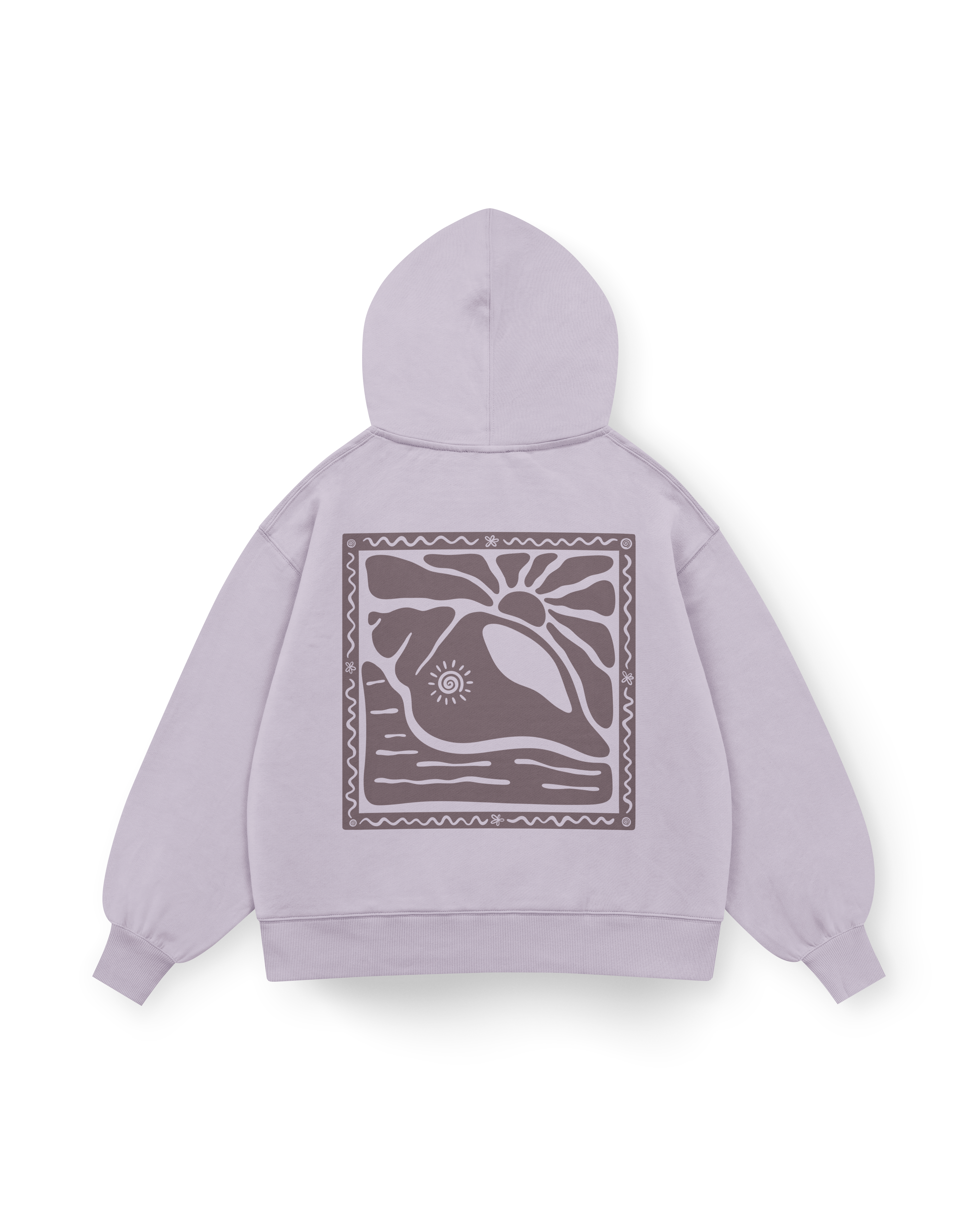 Sunny Seashell Hoodie Oversized