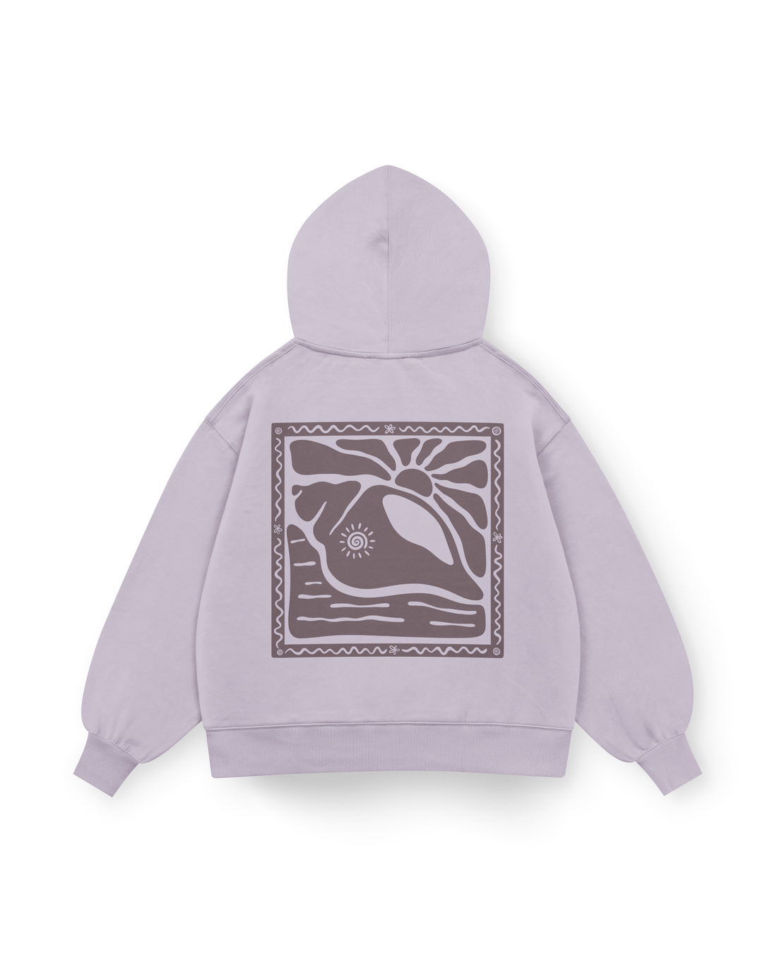 Sunny Seashell Hoodie Oversized