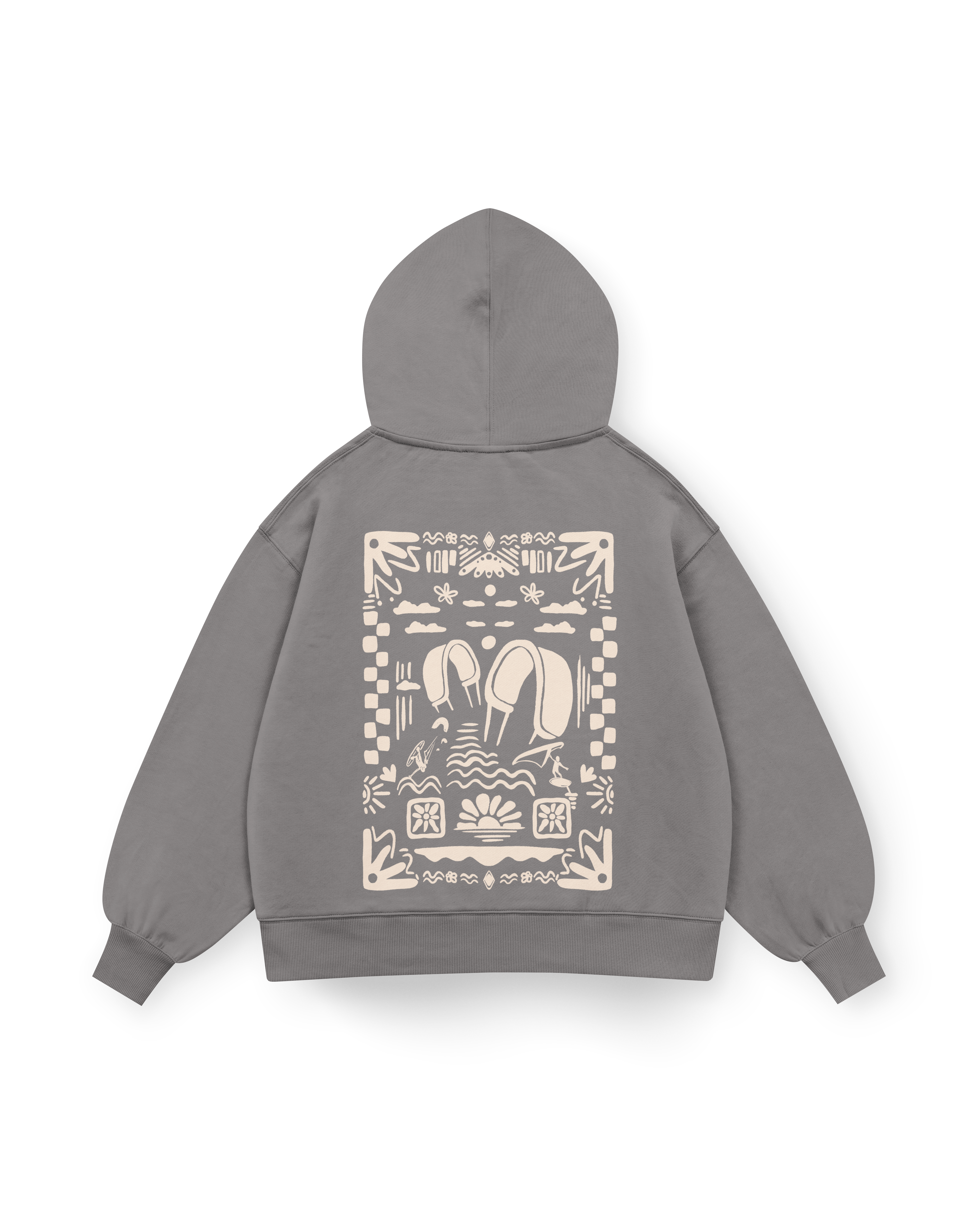 Boho Beach Hoodie Oversized