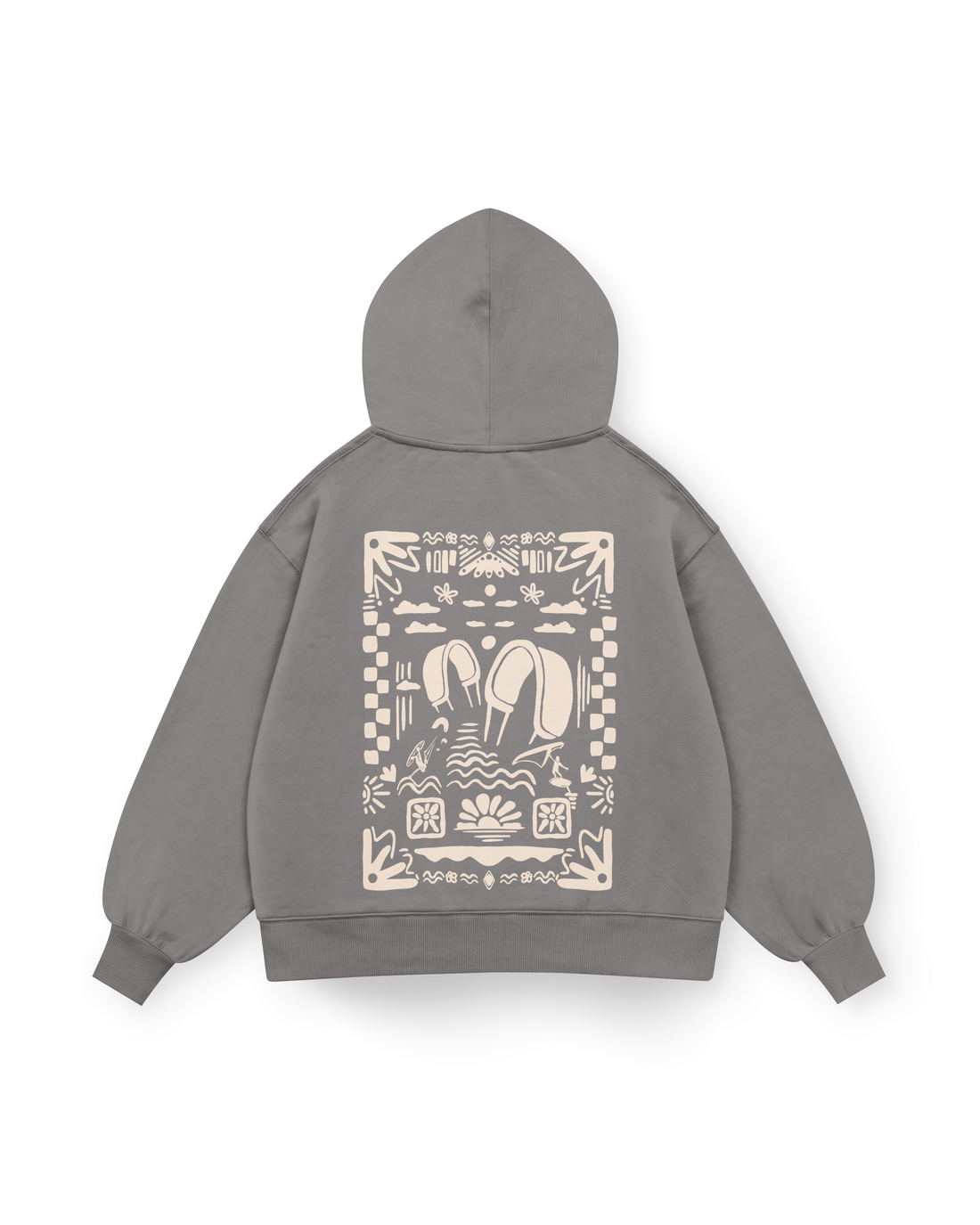 Boho Beach Hoodie Oversized