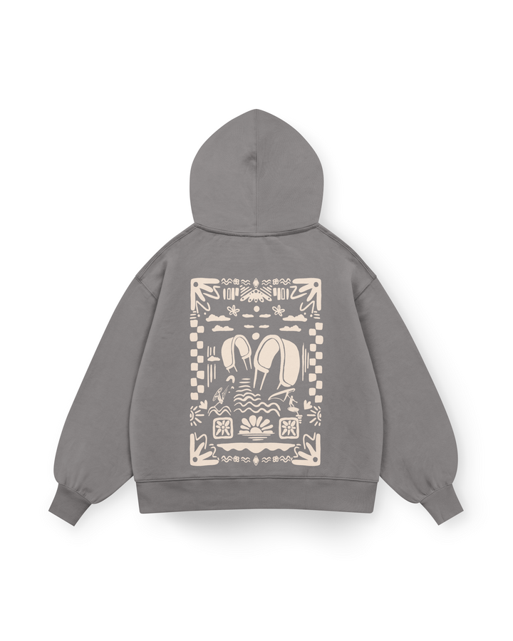 Boho Beach Hoodie Oversized