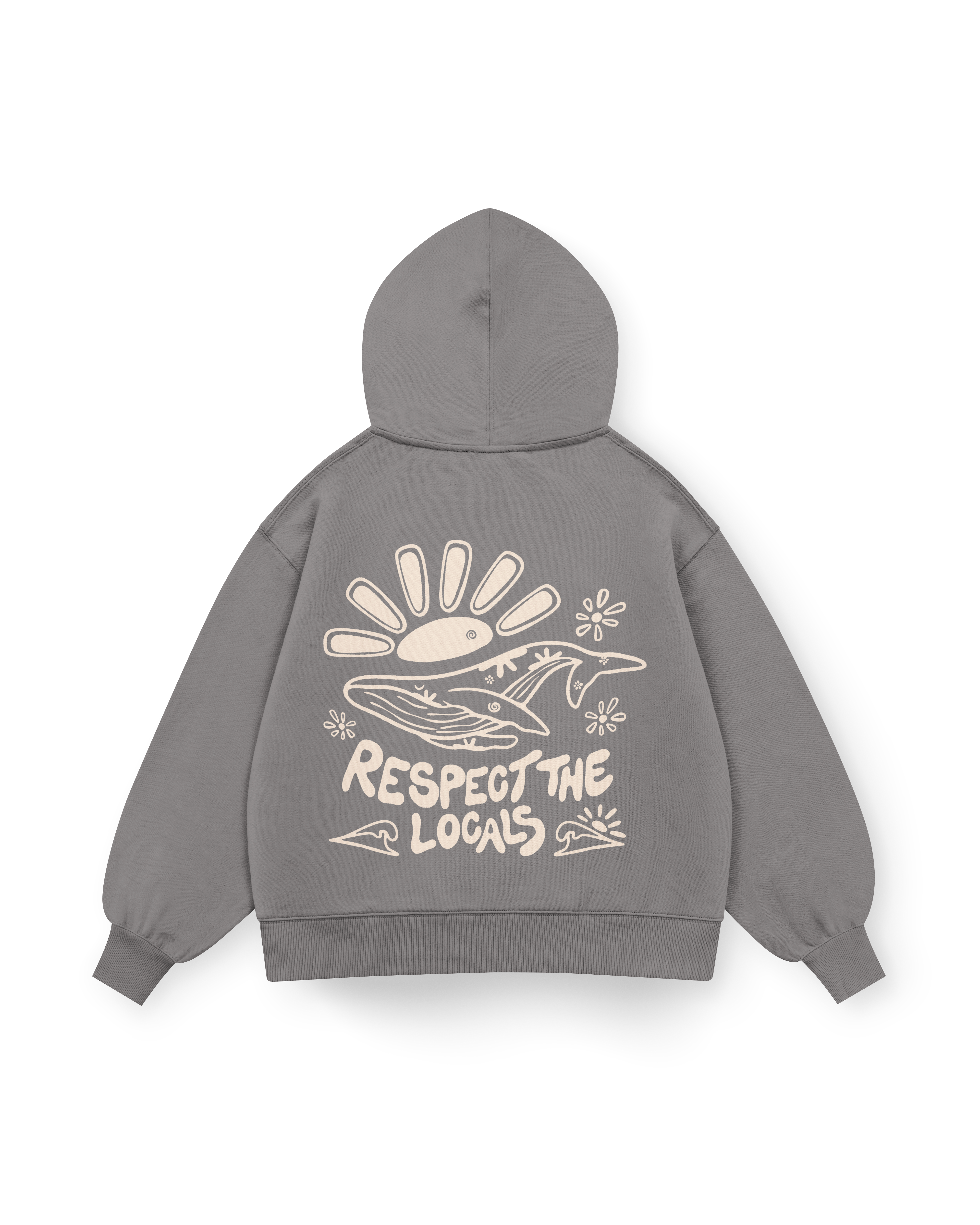 Respect The Locals Hoodie Oversized