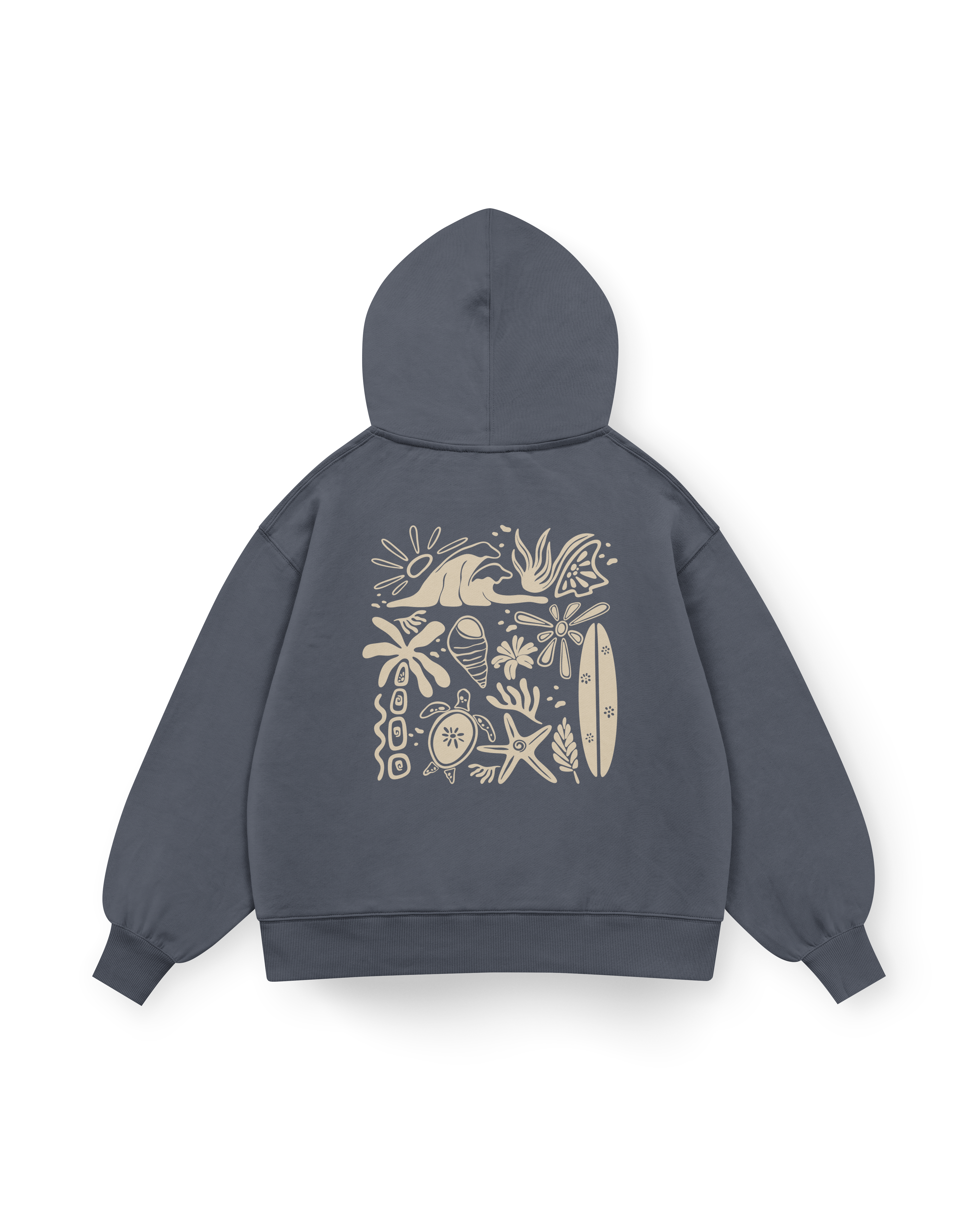 Beachy Vibes Hoodie Oversized