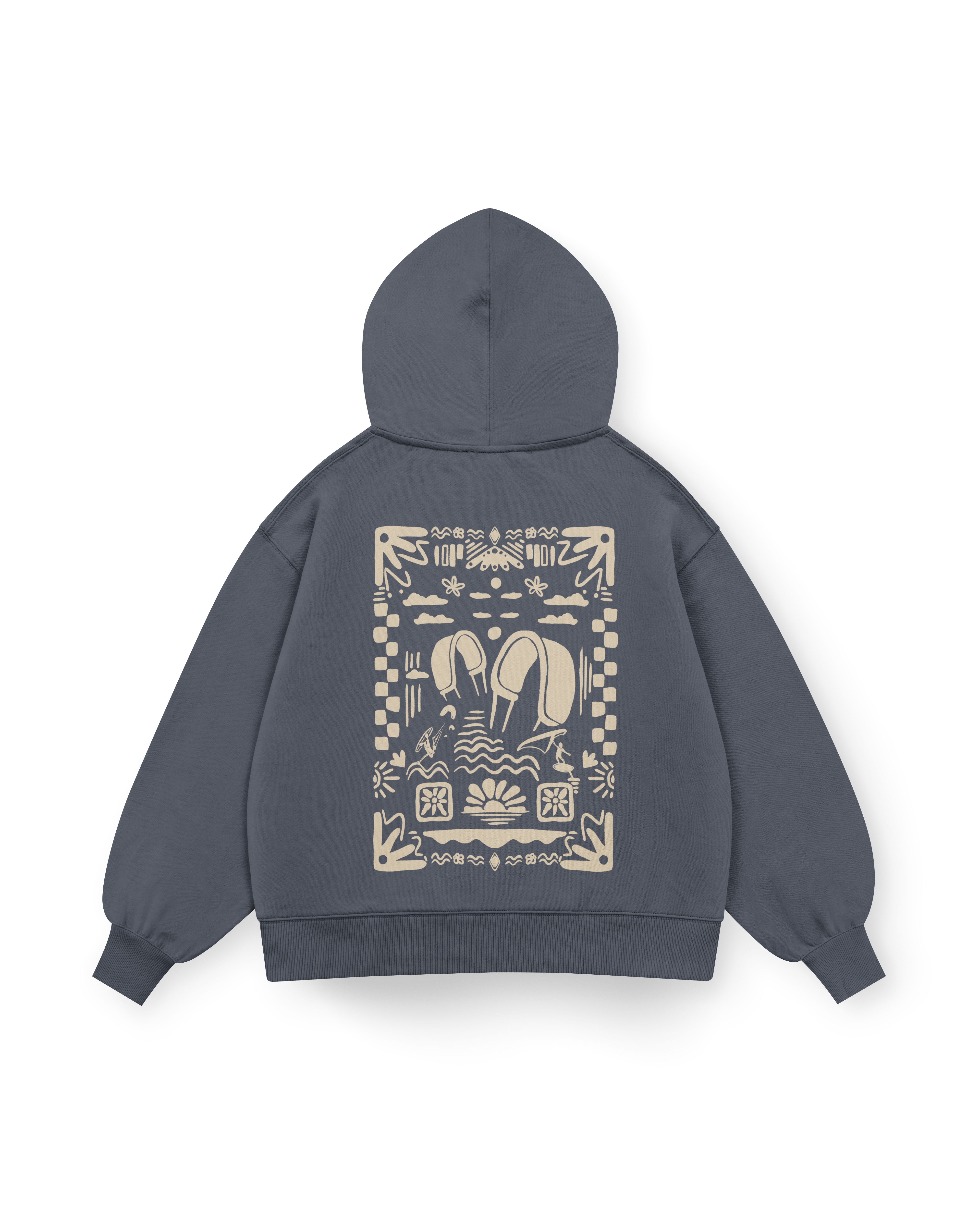 Boho Beach Hoodie Oversized