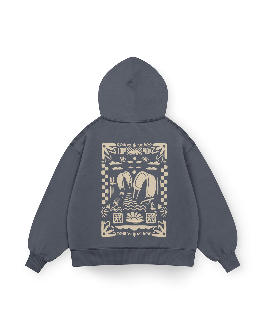 Boho Beach Hoodie Oversized