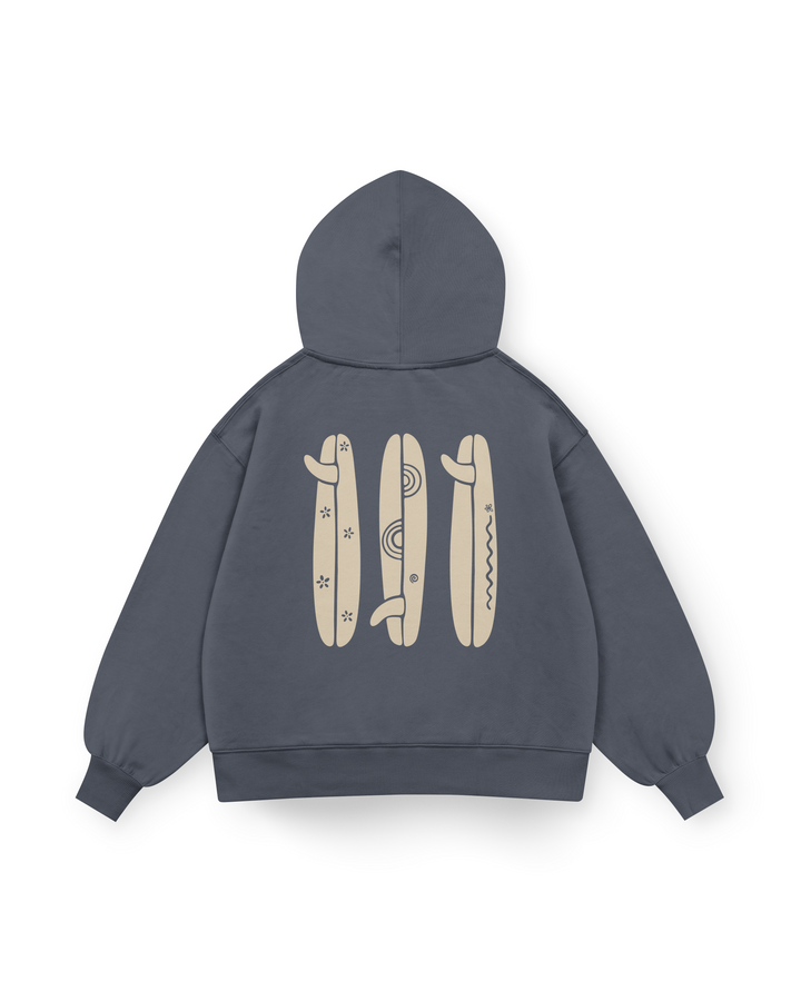 Boho Surfboard Hoodie Oversized