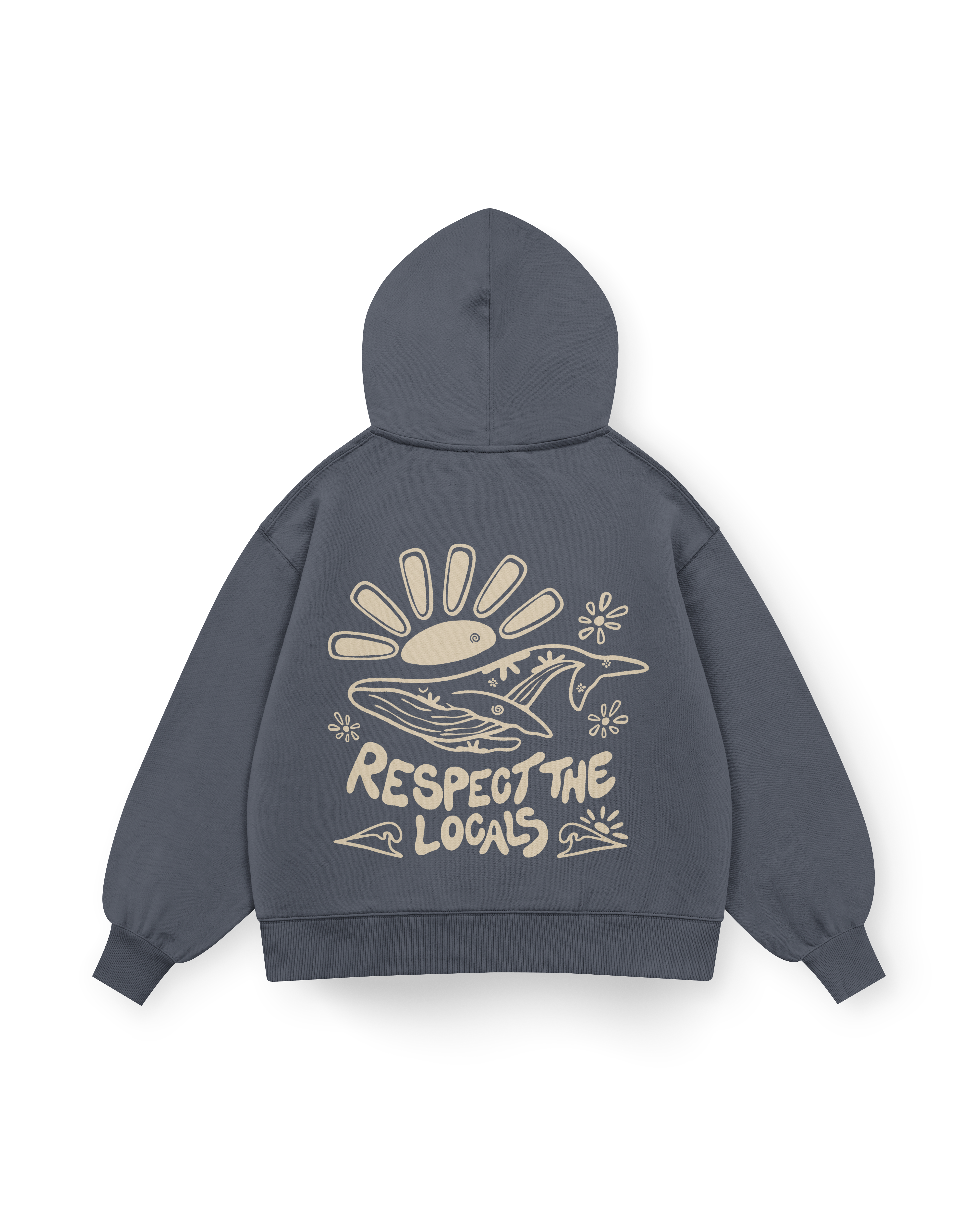 Respect The Locals Hoodie Oversized