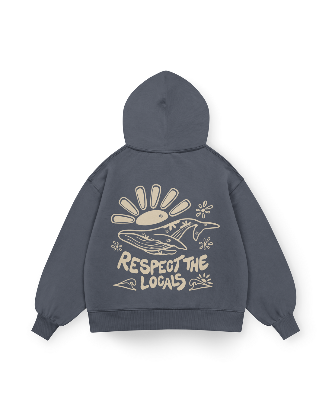 Respect The Locals Hoodie Oversized