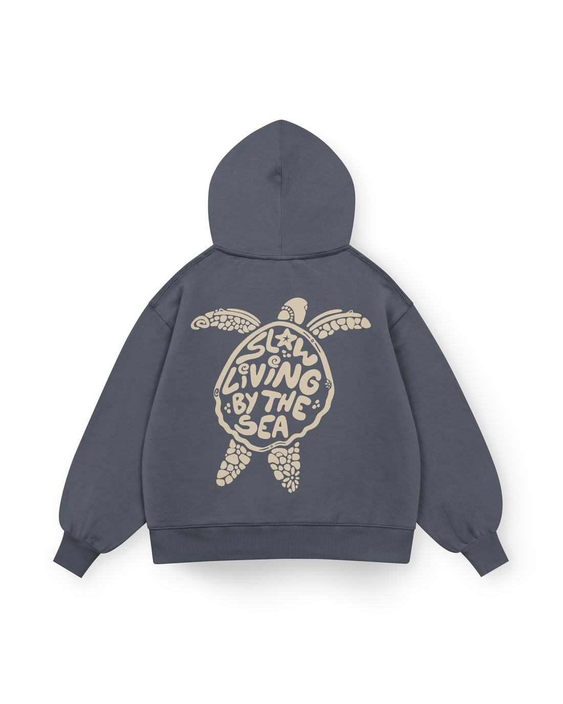 Slow Living By The Sea Hoodie Oversized
