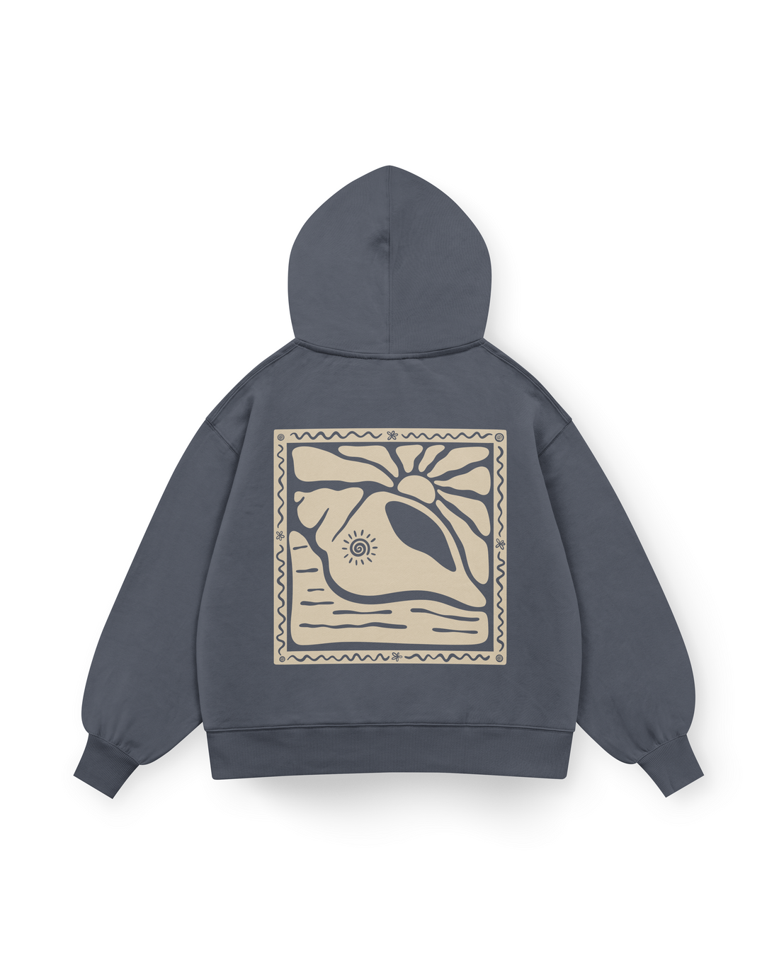 Sunny Seashell Hoodie Oversized