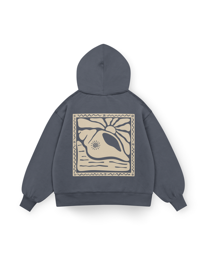 Sunny Seashell Hoodie Oversized