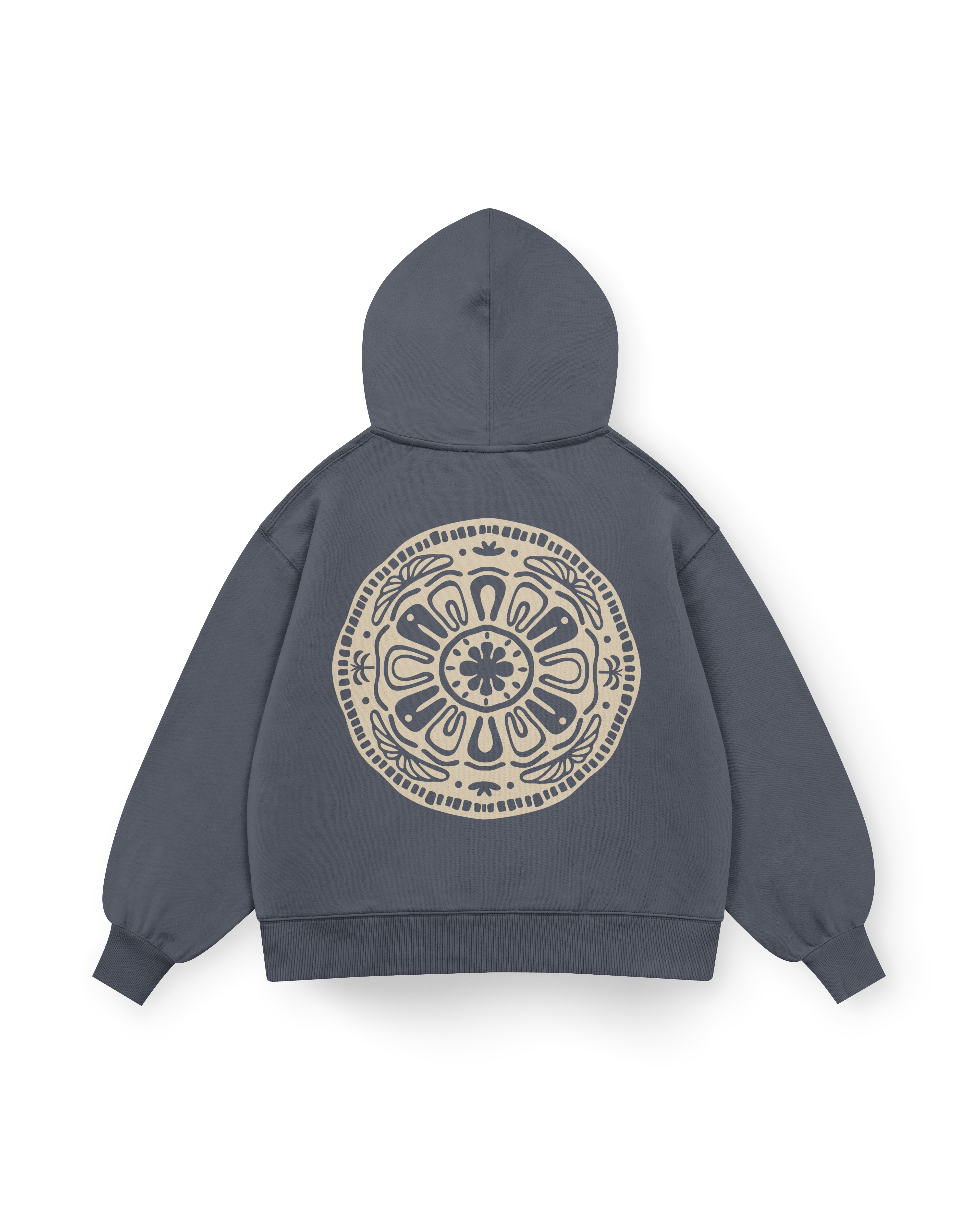 Surf Geometric Hoodie Oversized