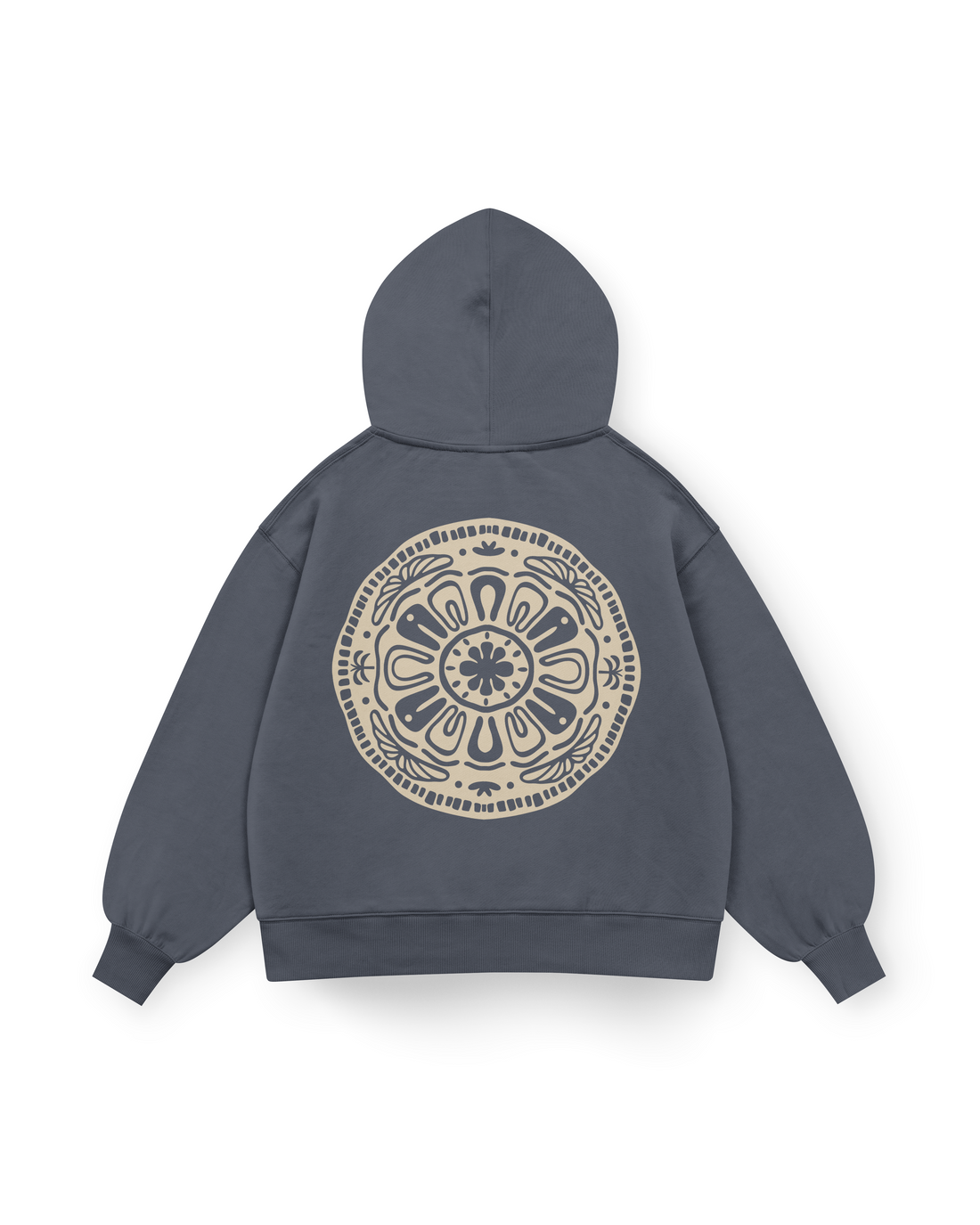 Surf Geometric Hoodie Oversized