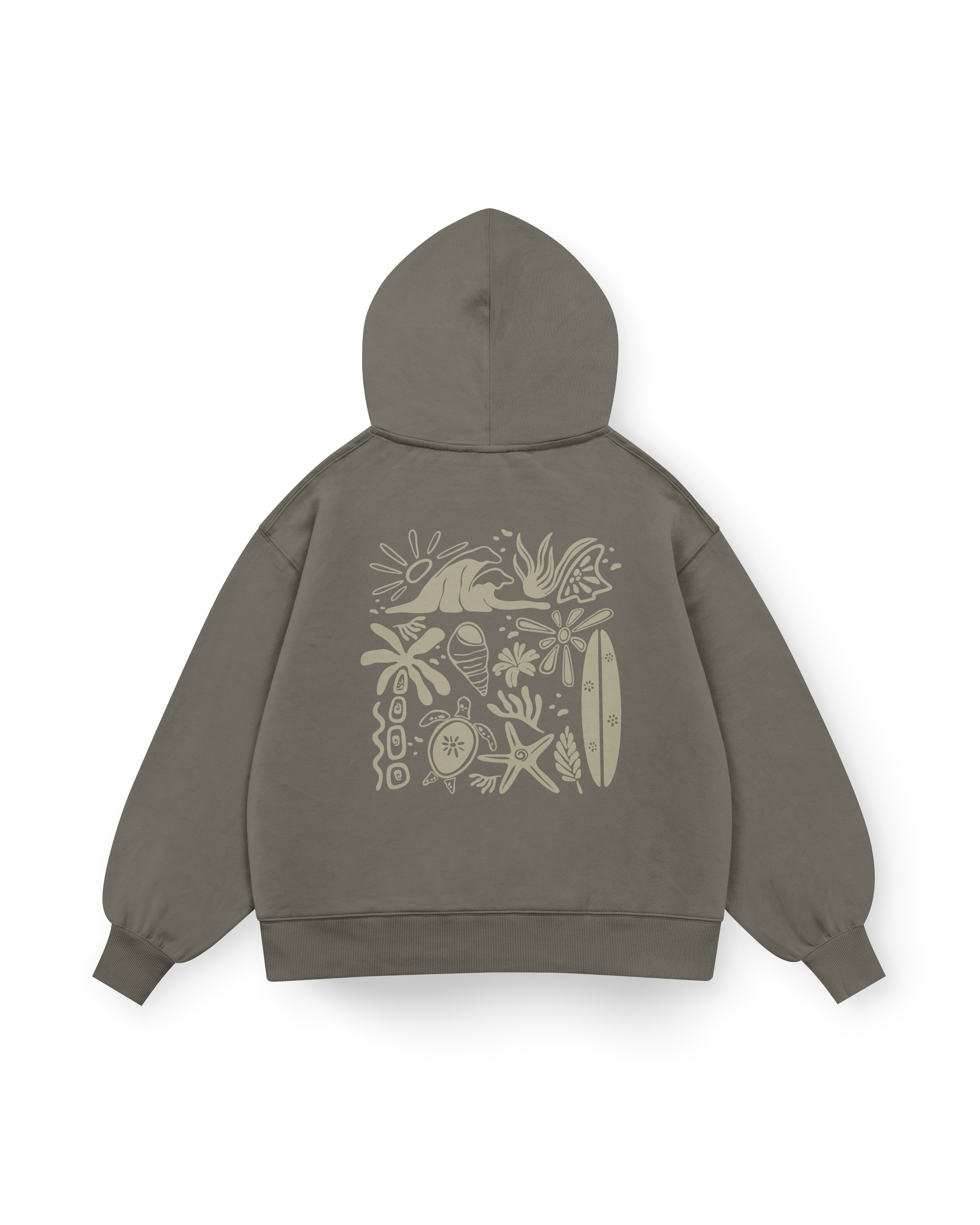 Beachy Vibes Hoodie Oversized