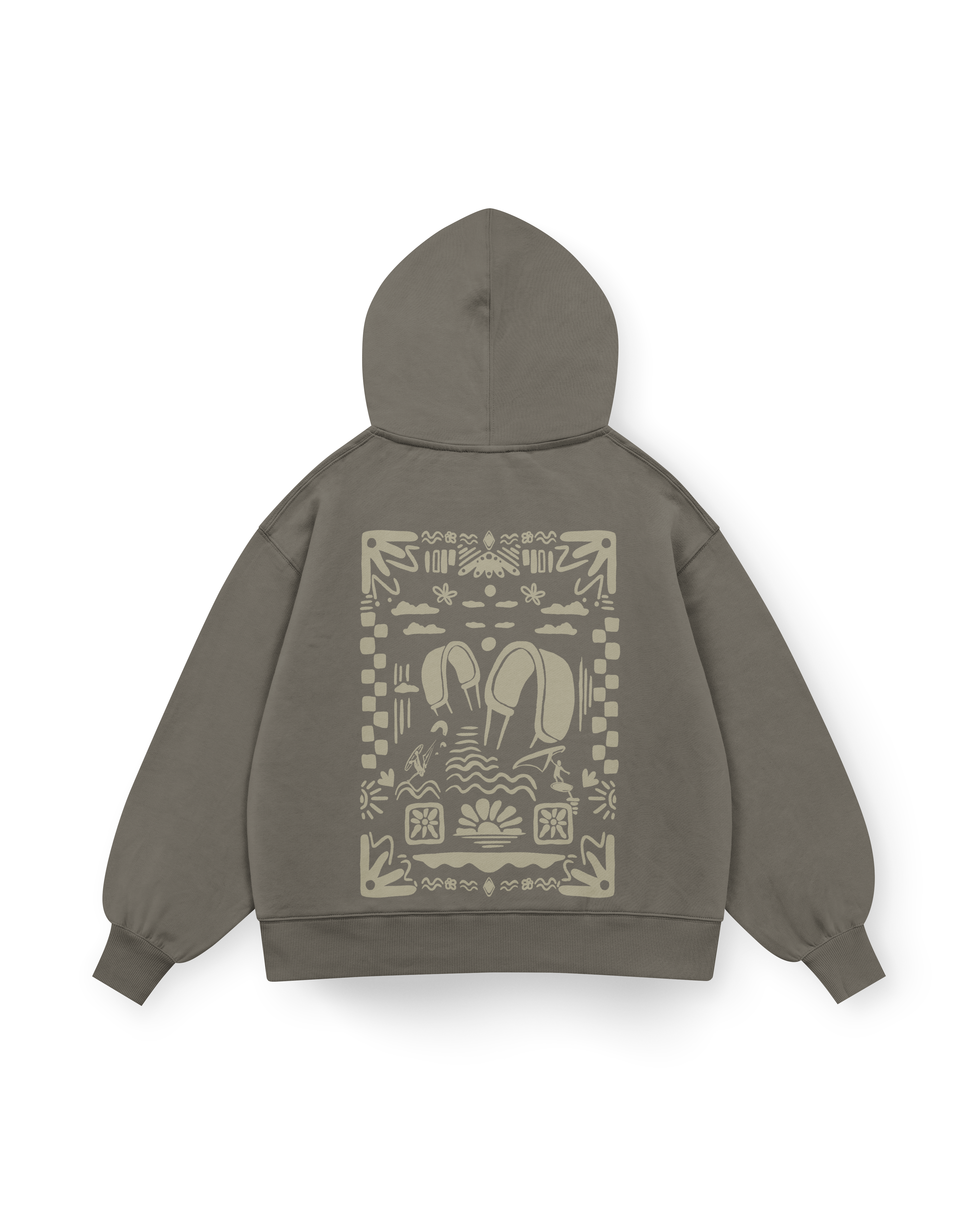 Boho Beach Hoodie Oversized