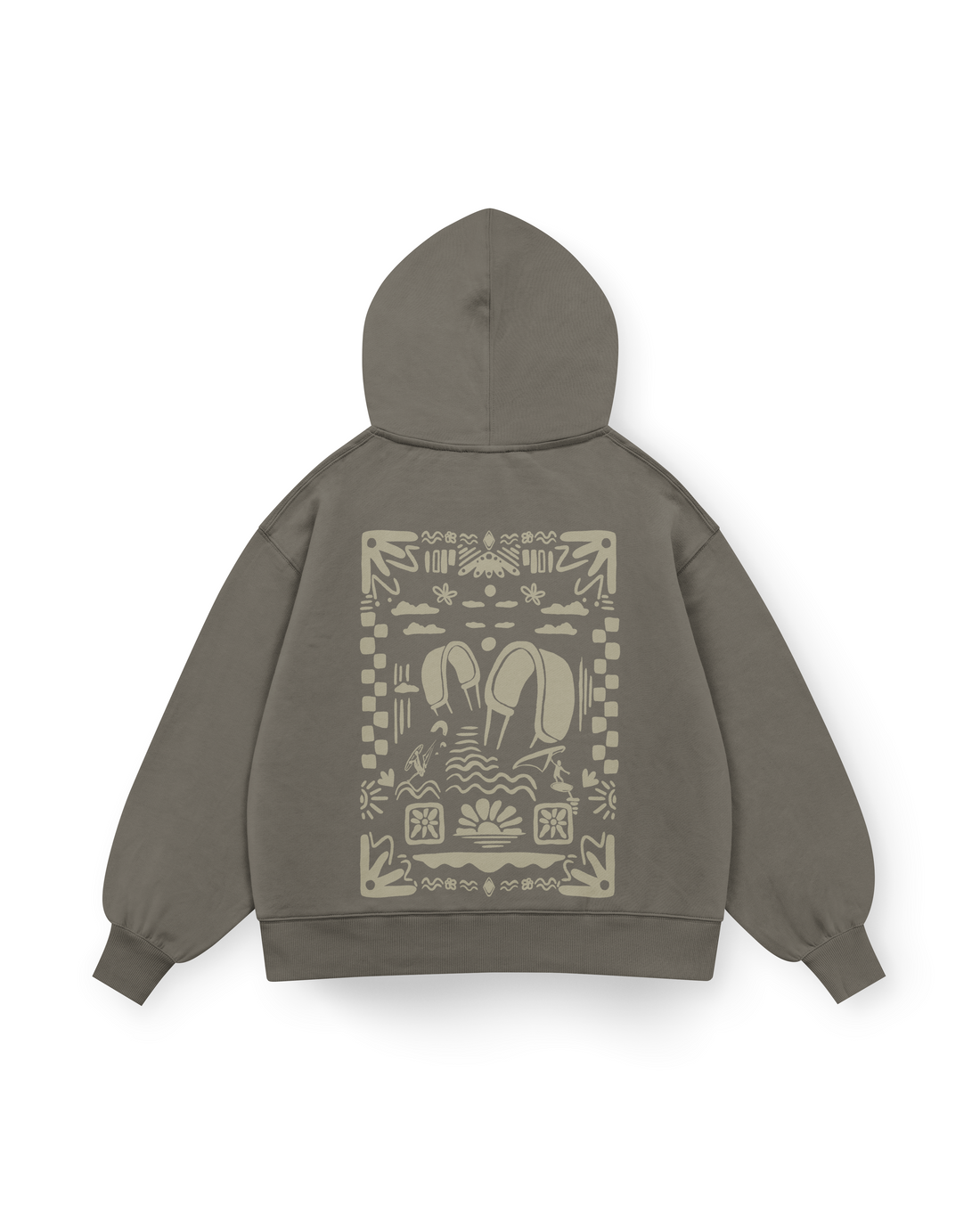 Boho Beach Hoodie Oversized