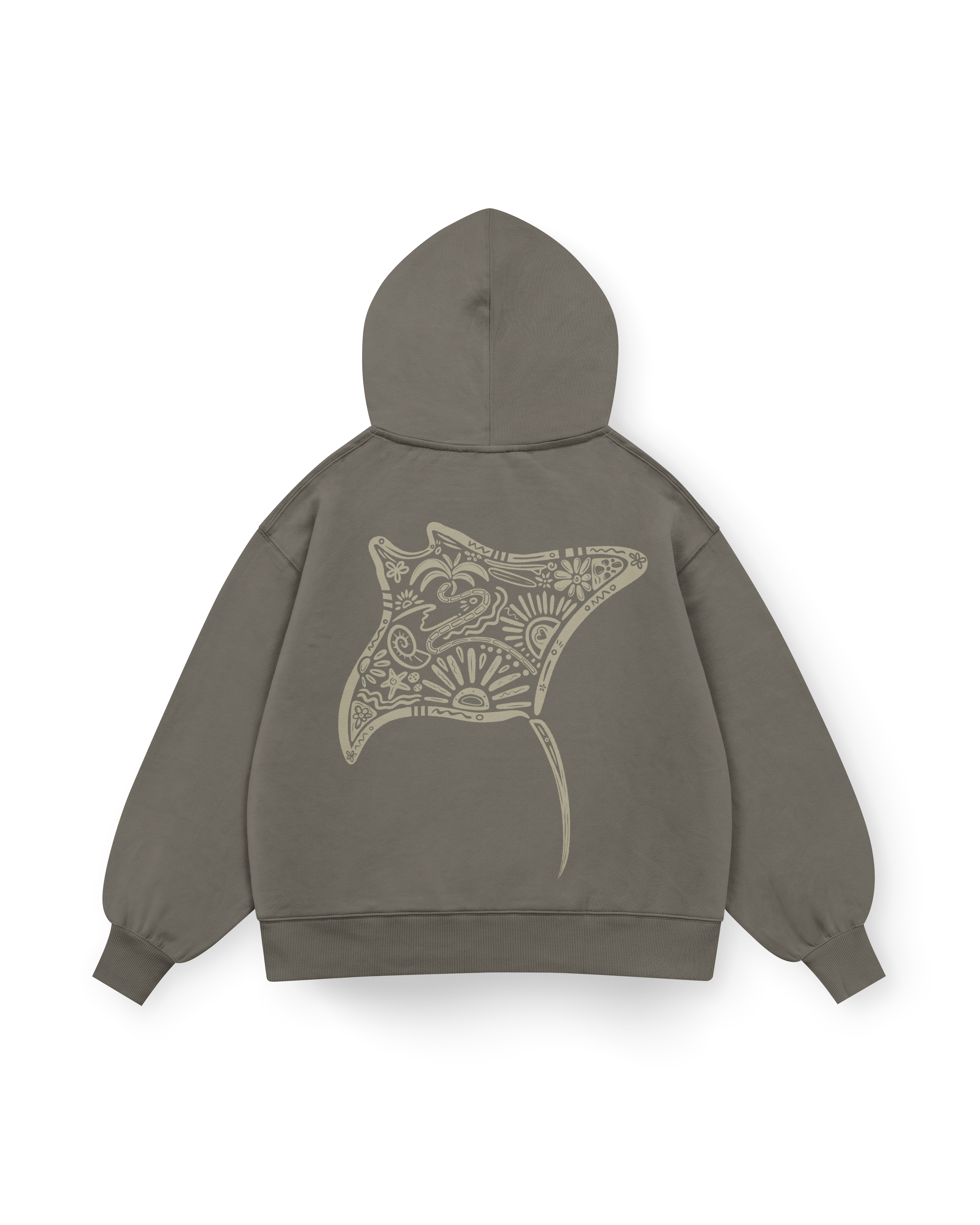 Manta Ray Hoodie Oversized