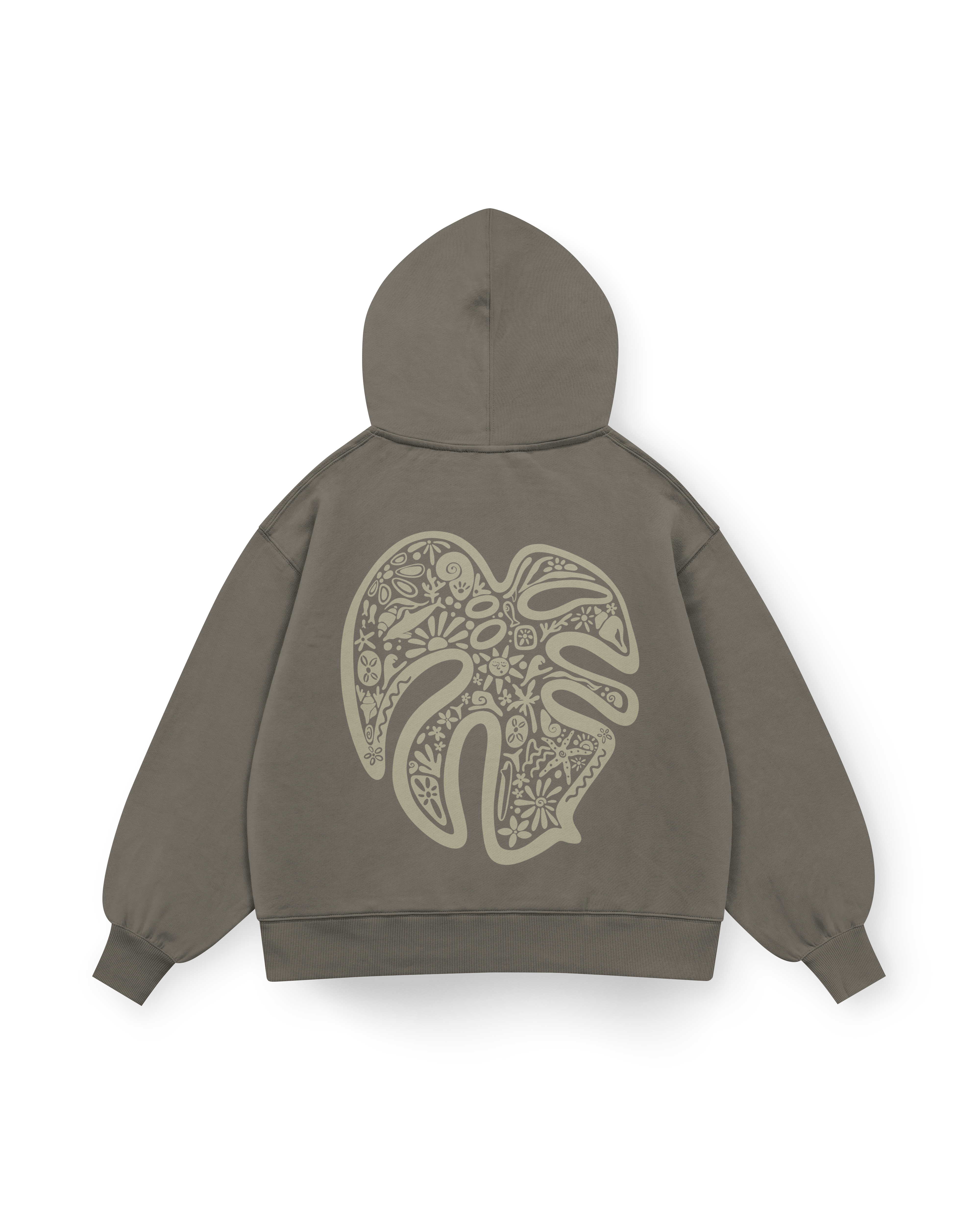 Monstera Hoodie Oversized