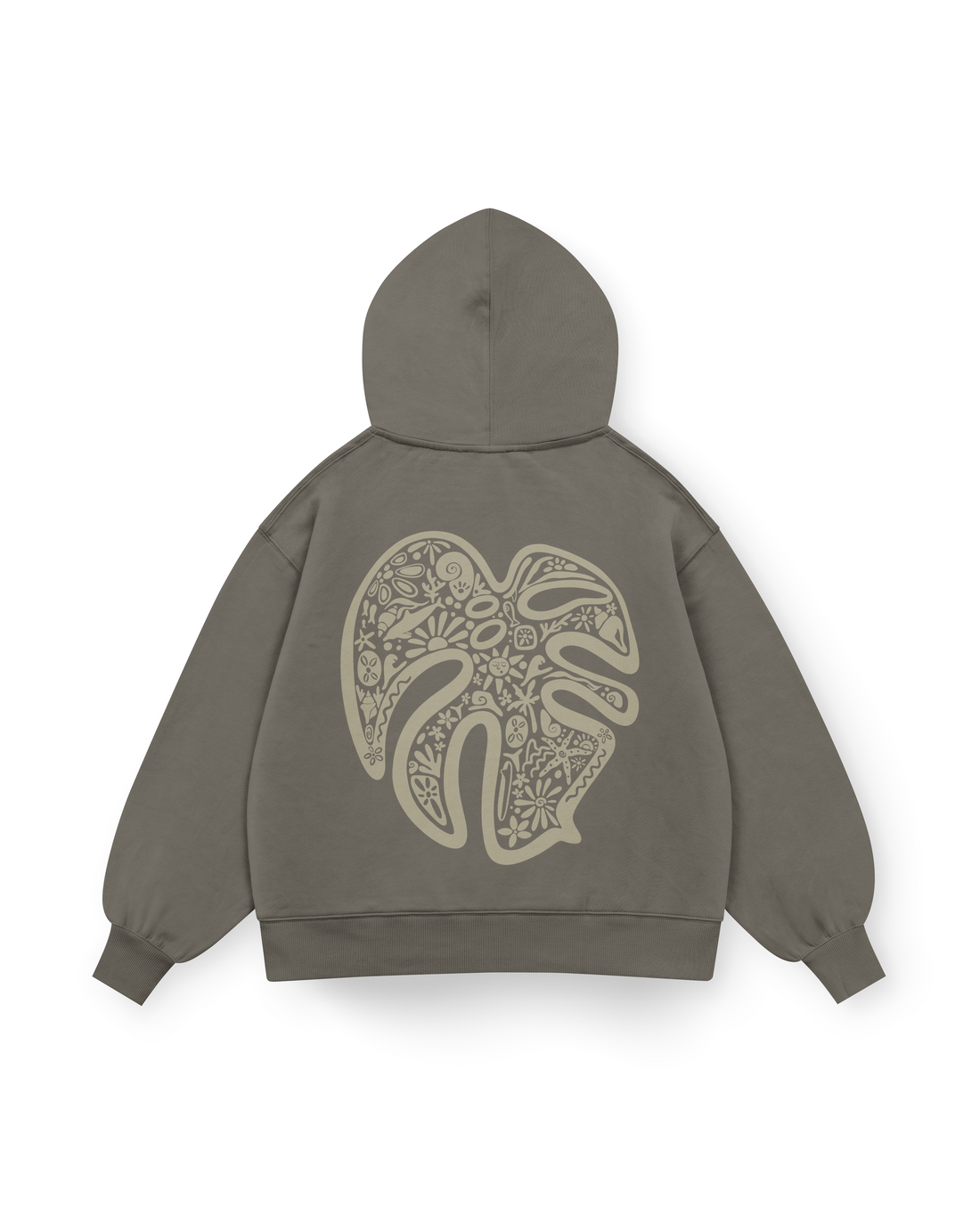 Monstera Hoodie Oversized