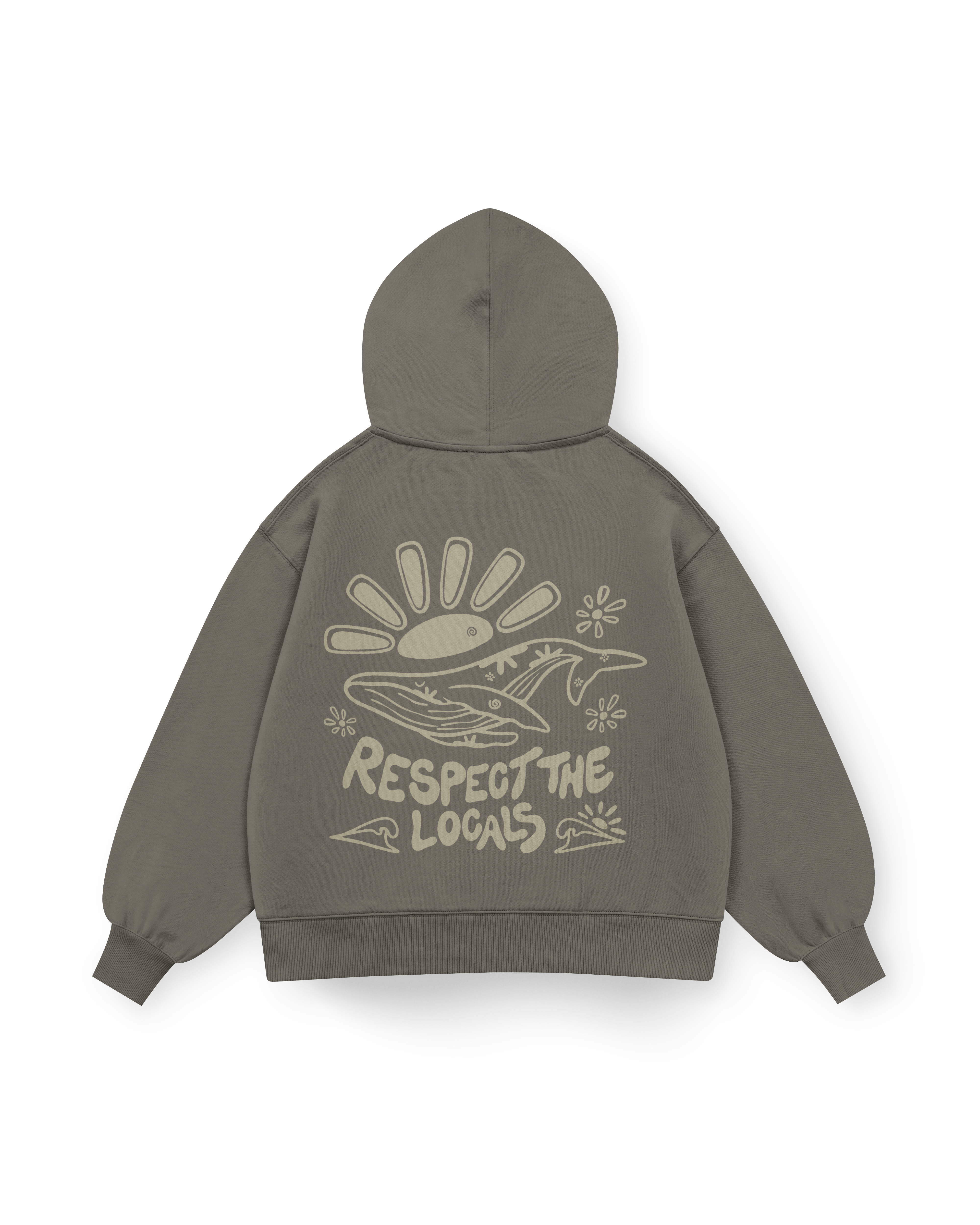 Respect The Locals Hoodie Oversized