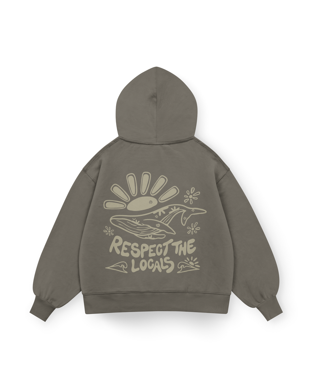 Respect The Locals Hoodie Oversized