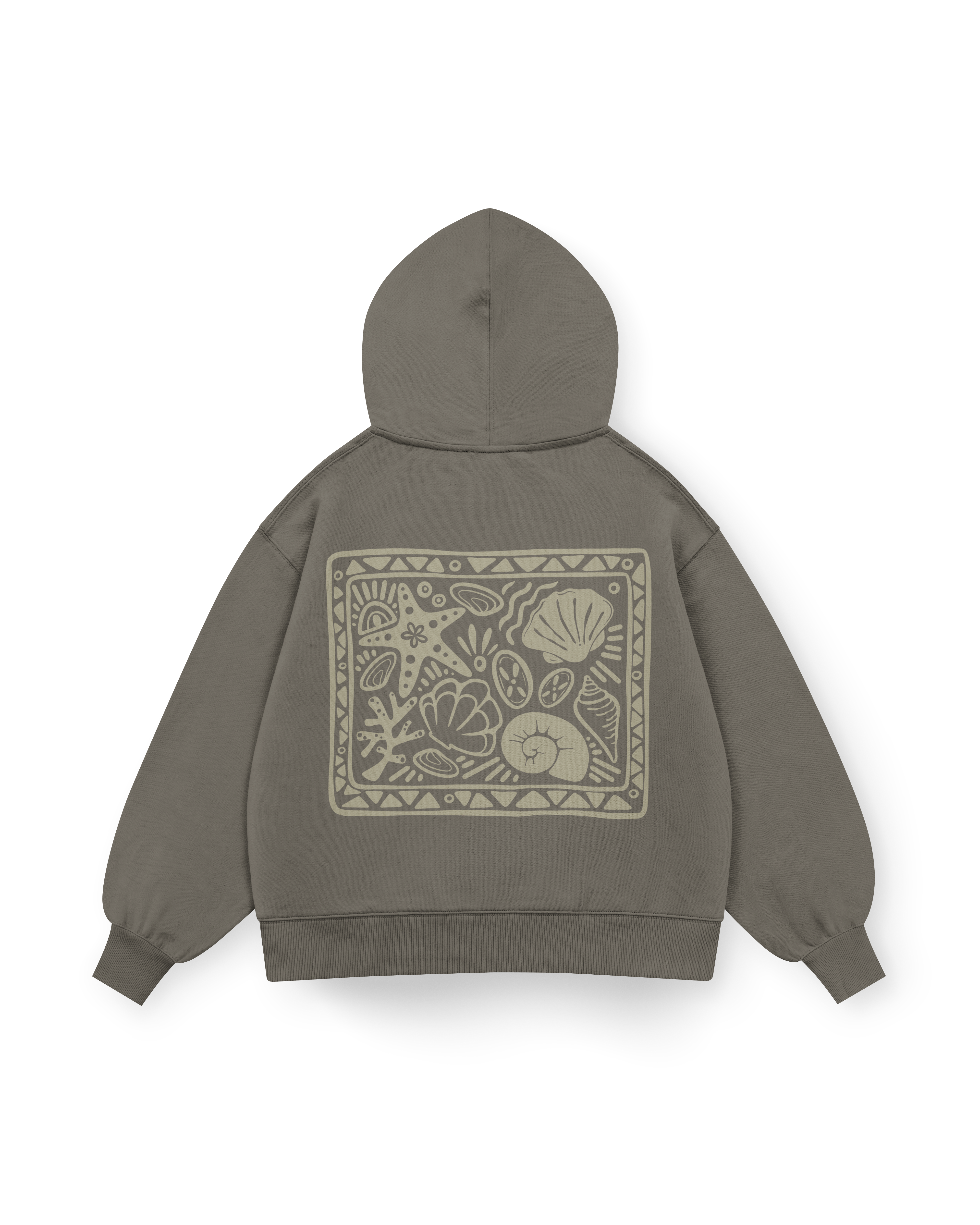 Seashell Party Hoodie Oversized