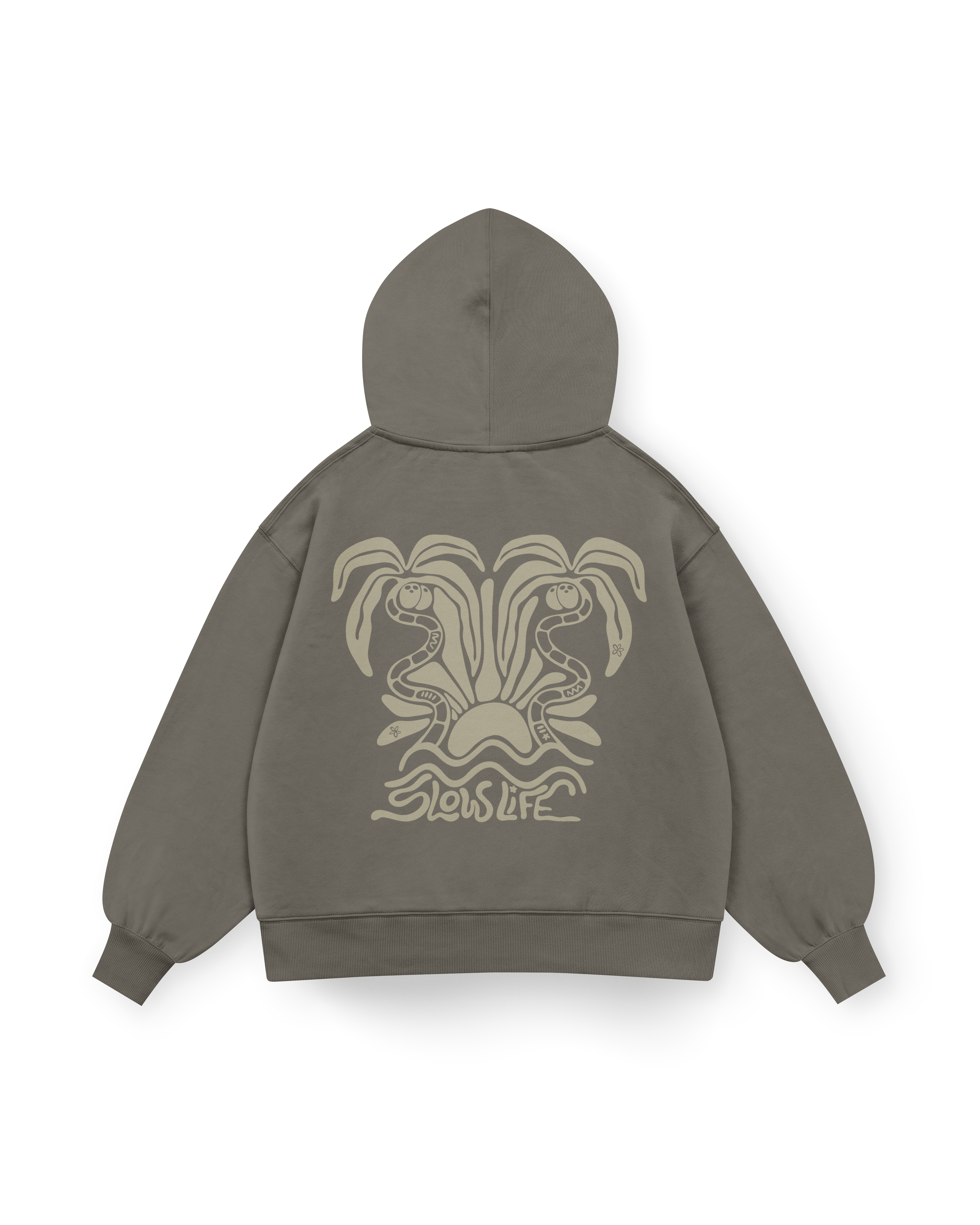 Slow Life Hoodie Oversized