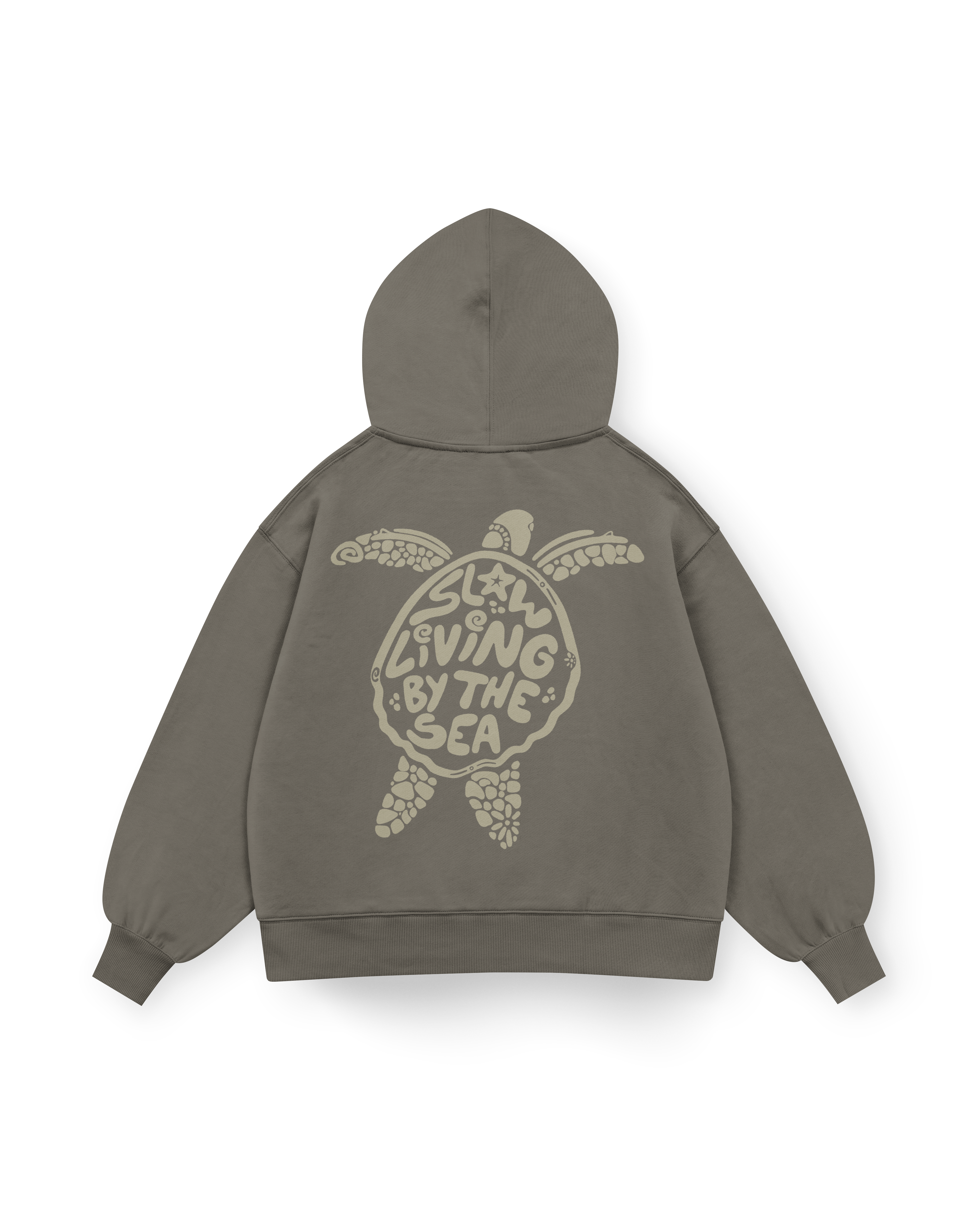 Slow Living By The Sea Hoodie Oversized