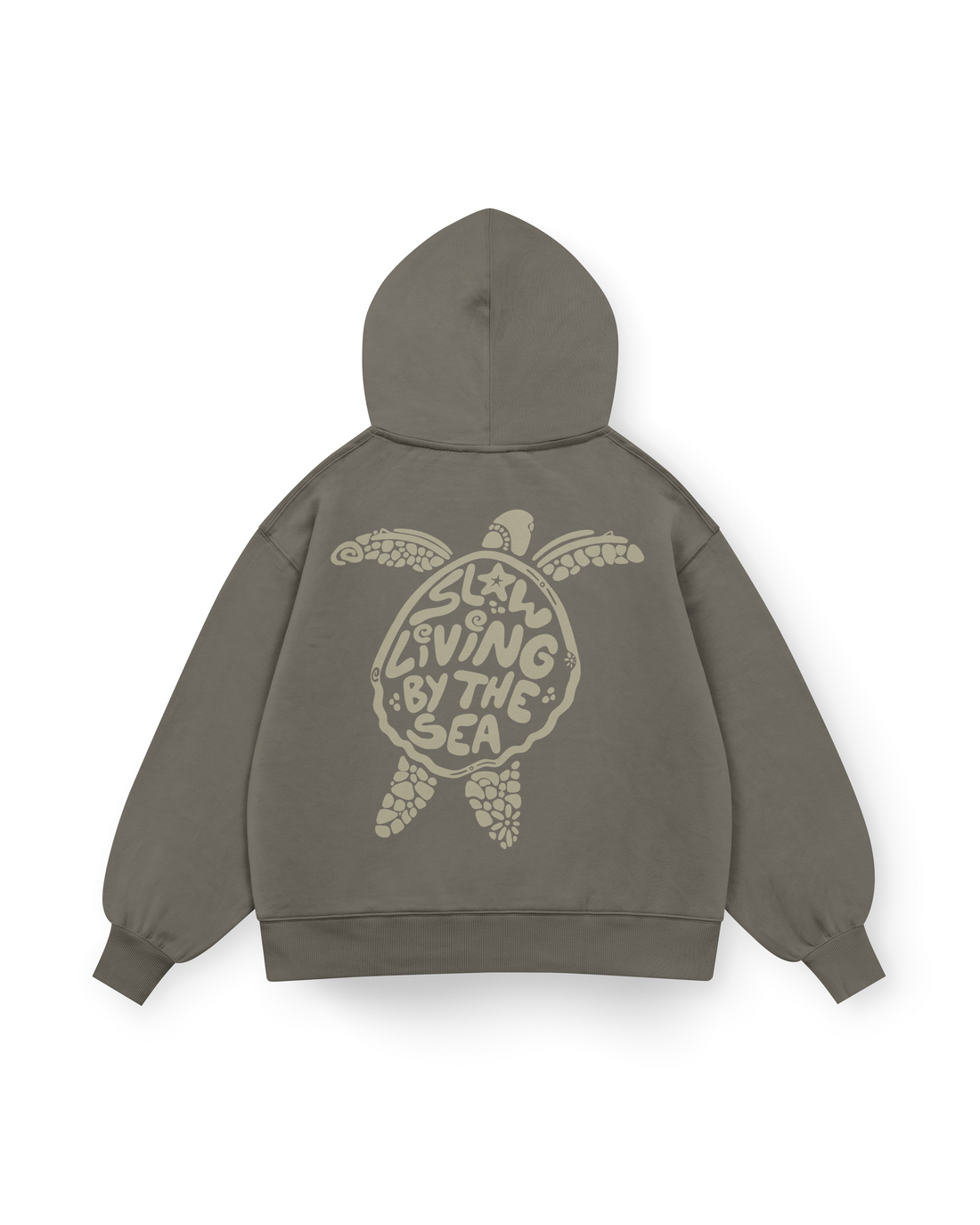 Slow Living By The Sea Hoodie Oversized
