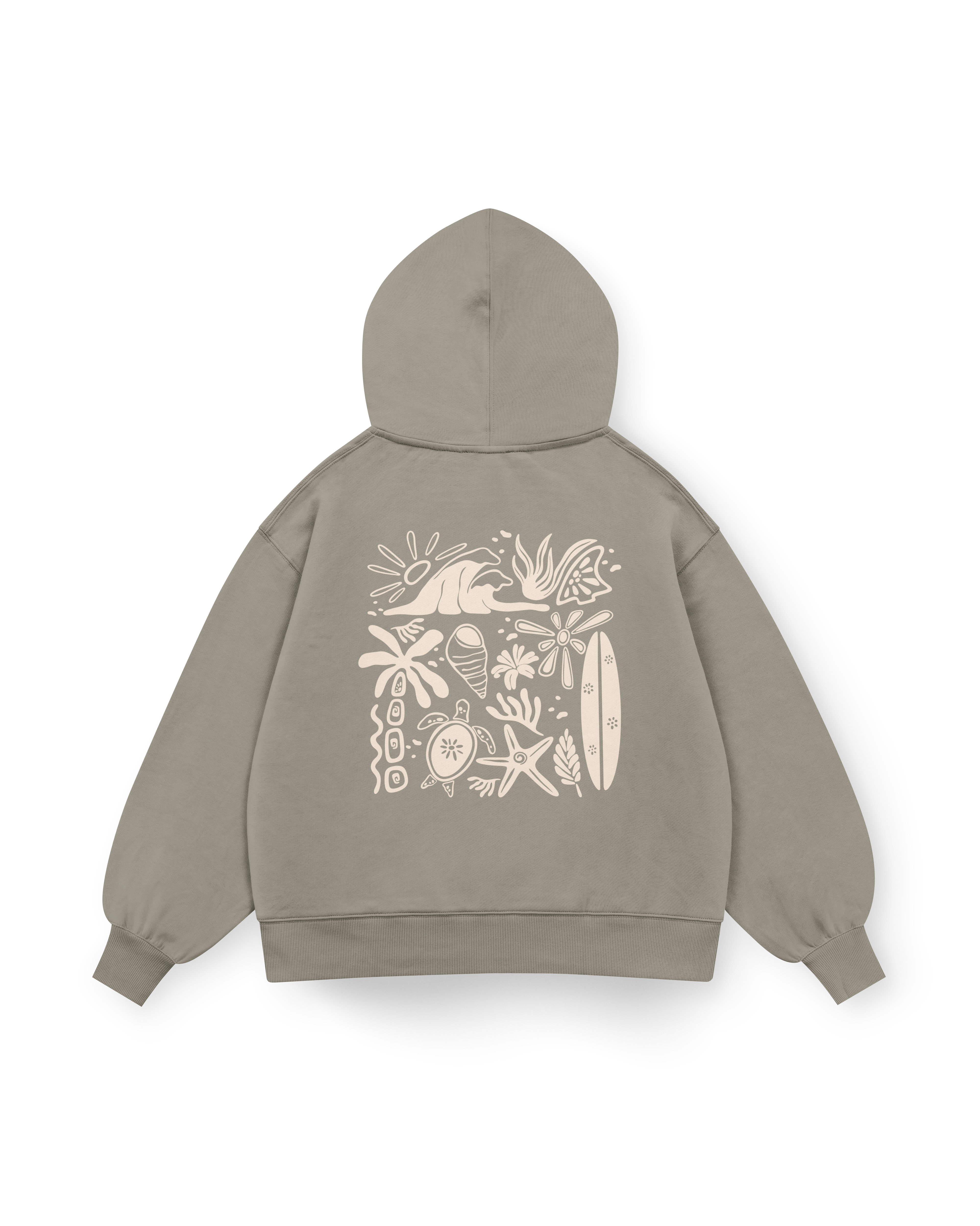 Beachy Vibes Hoodie Oversized