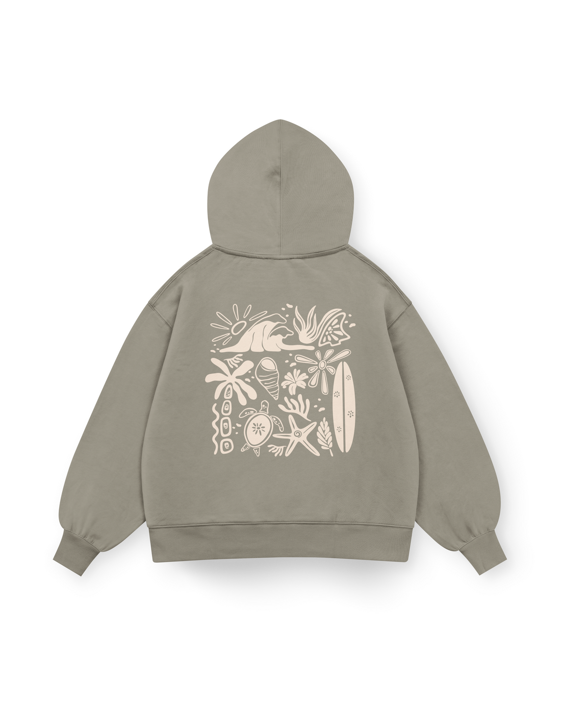 Beachy Vibes Hoodie Oversized