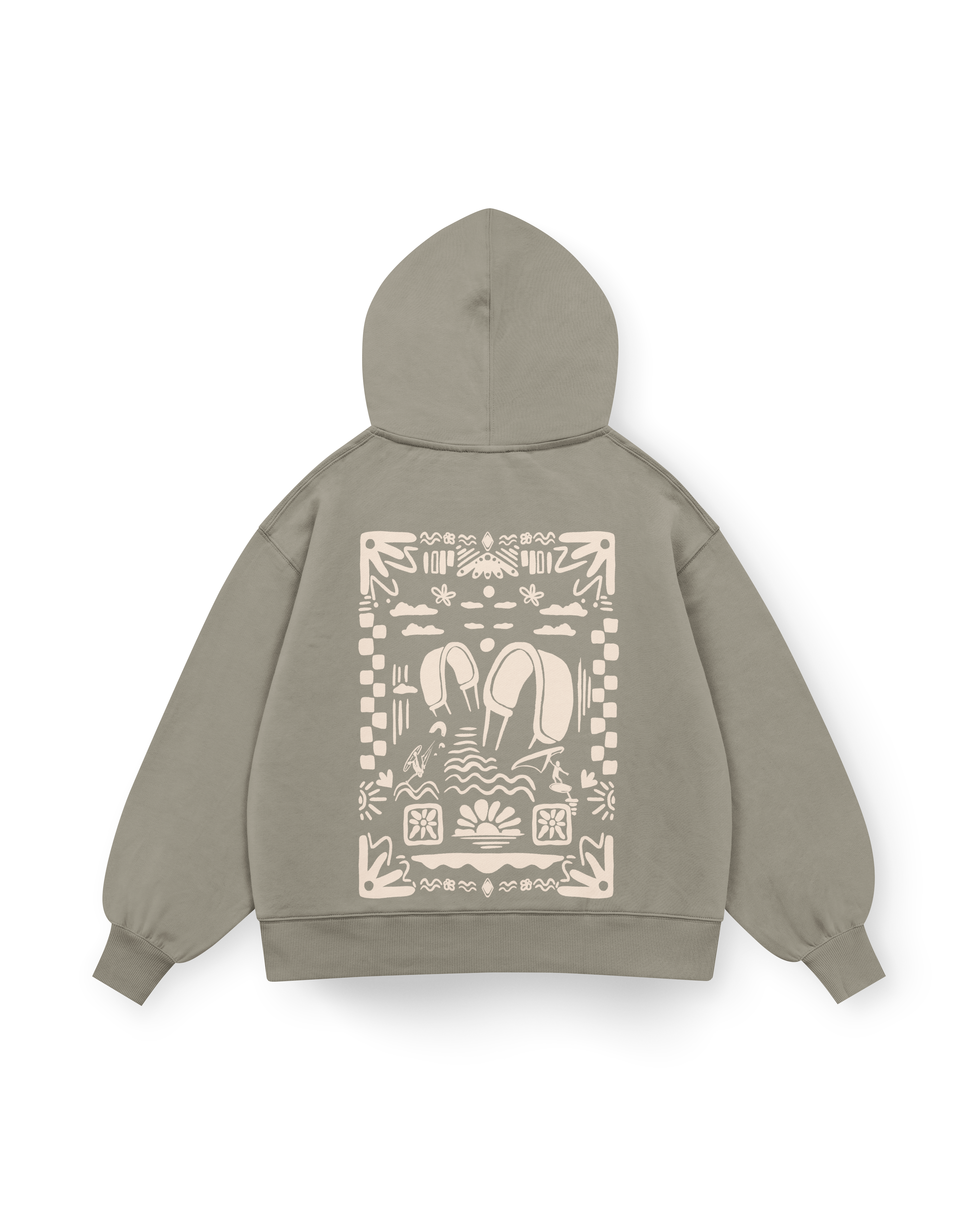 Boho Beach Hoodie Oversized