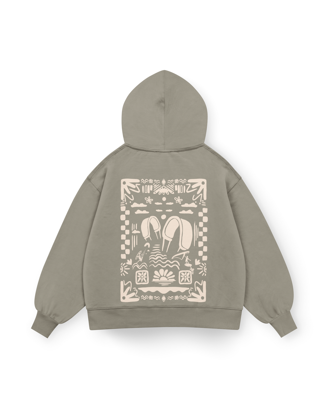 Boho Beach Hoodie Oversized